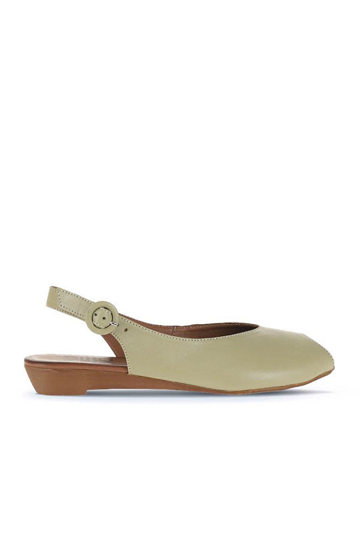 Bueno Shoes Haki Deri Kadın Düz Sandalet 01wa4406