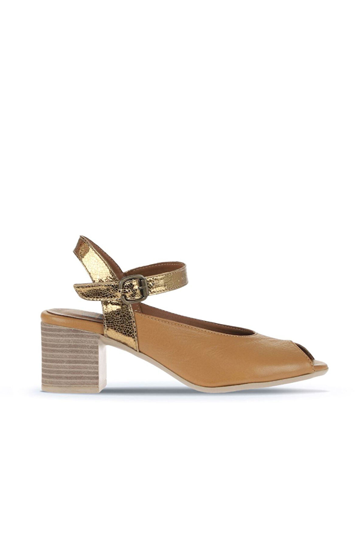 Bueno Shoes Taba Multi Deri Kadın Topuklu Sandalet 01wa2811