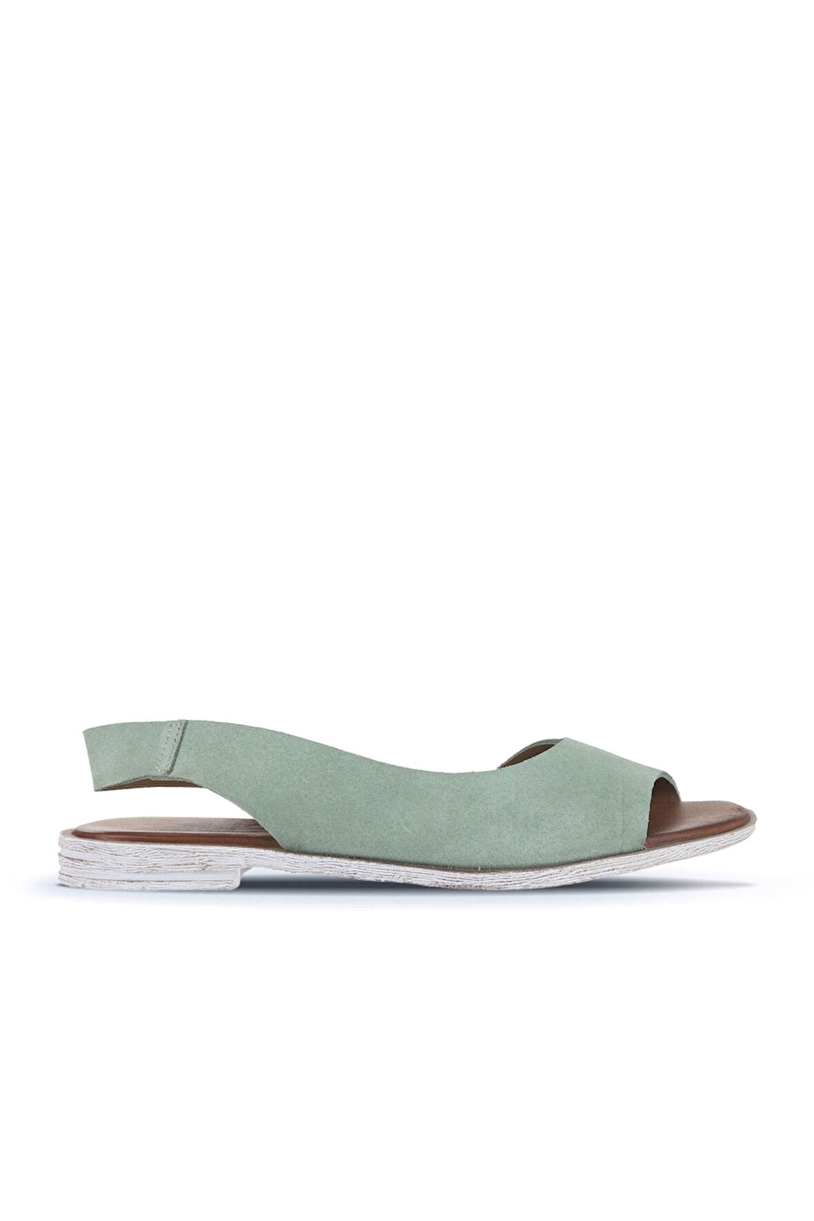 Bueno Shoes Yeşil Açık Alf Süet Kadın Sandalet 01wa3013