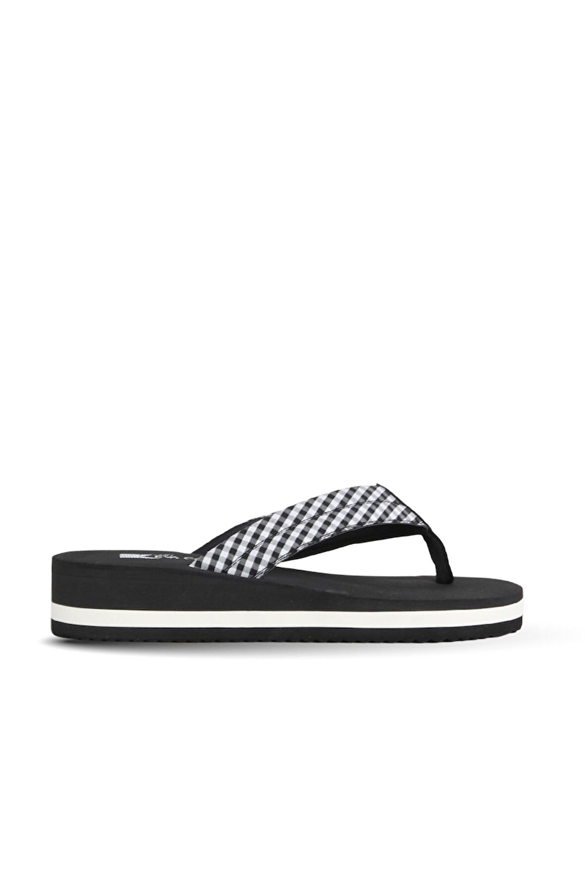 Bueno Shoes Siyah Beyaz Eva Kadın Parmak Arası Terlik 26wt202350