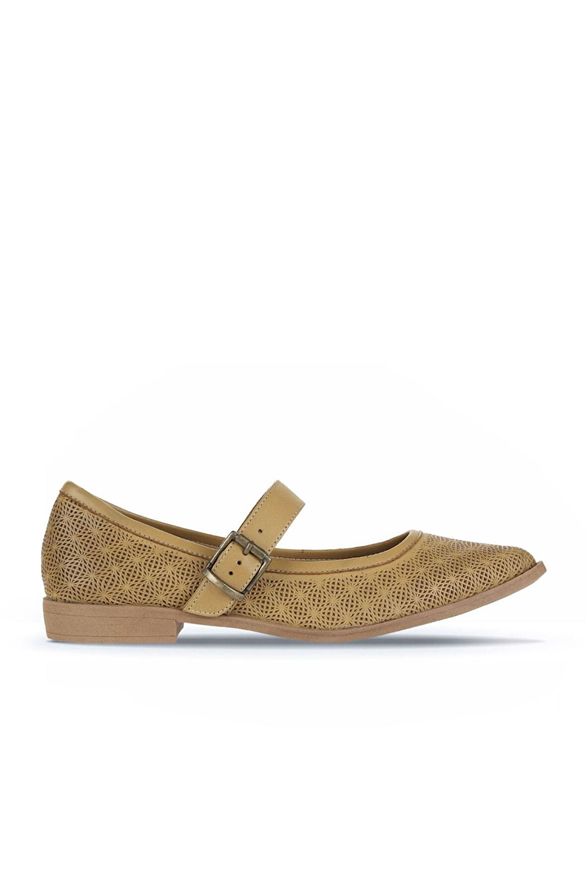 Bueno Shoes Tarçın Deri Kadın Babet 01wa9201