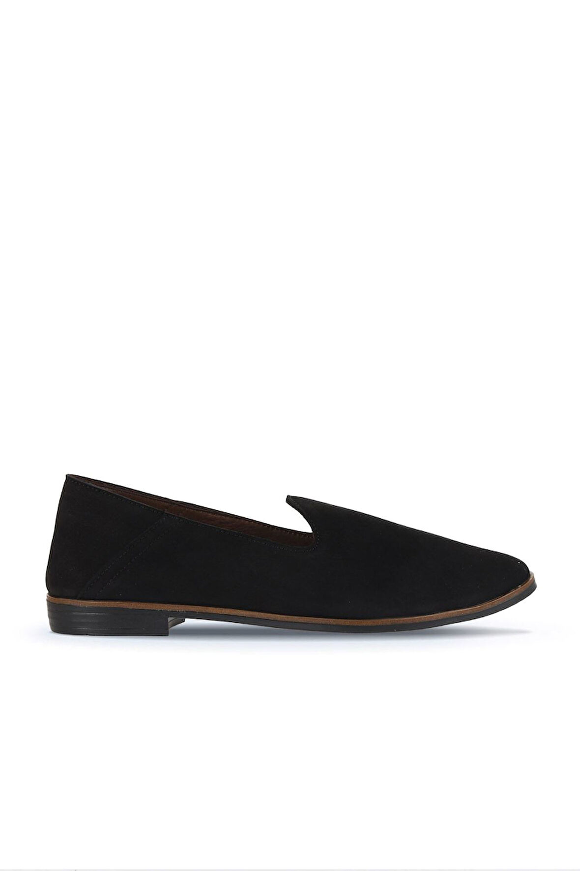 Bueno Shoes Siyah Nubuk Kadın Babet 01wd3505