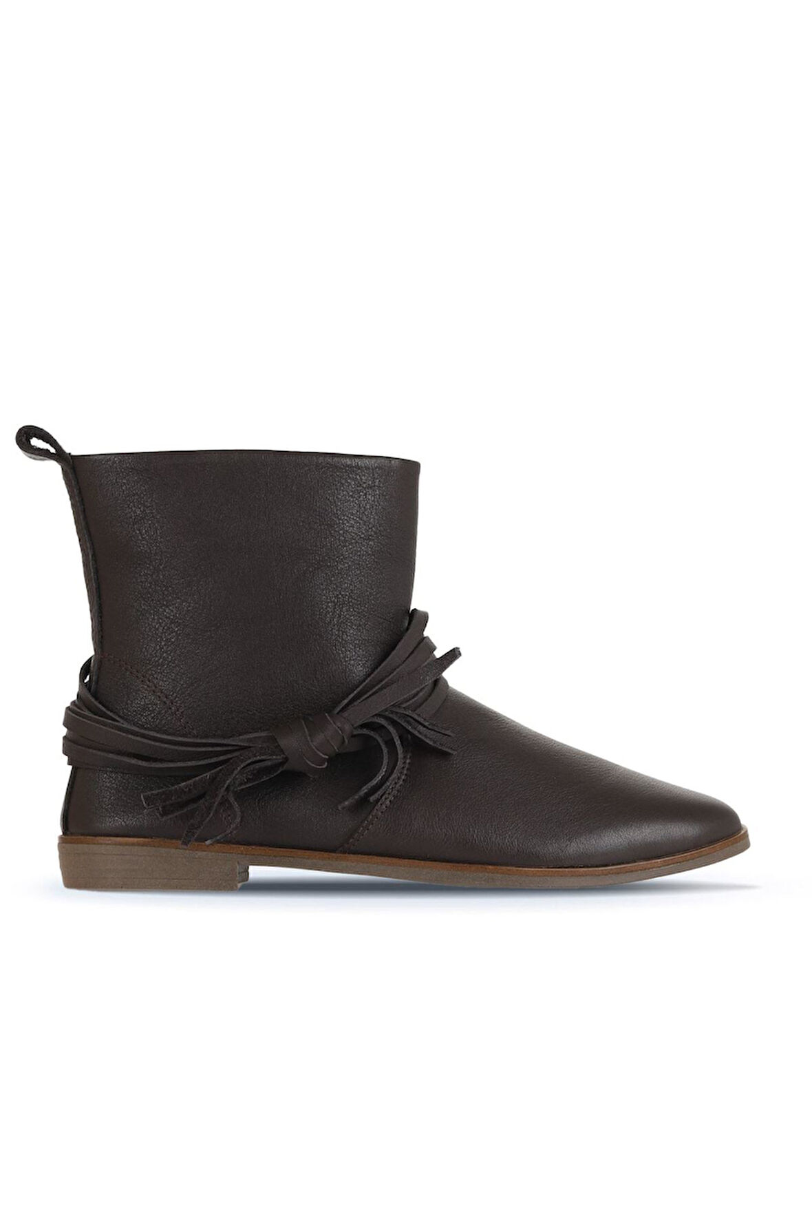 Bueno Shoes Kahverengi Deri Kadın Düz Bot 01wd3509