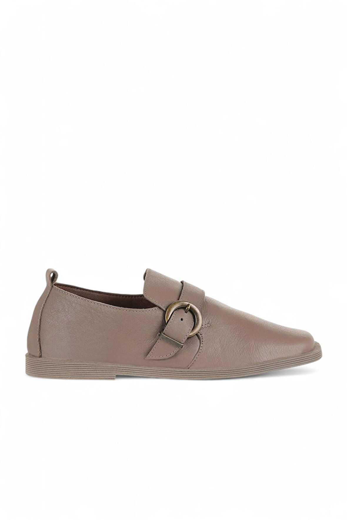 Bueno Shoes Gri Deri Kadın Klasik Ayakkabı 01wd4202