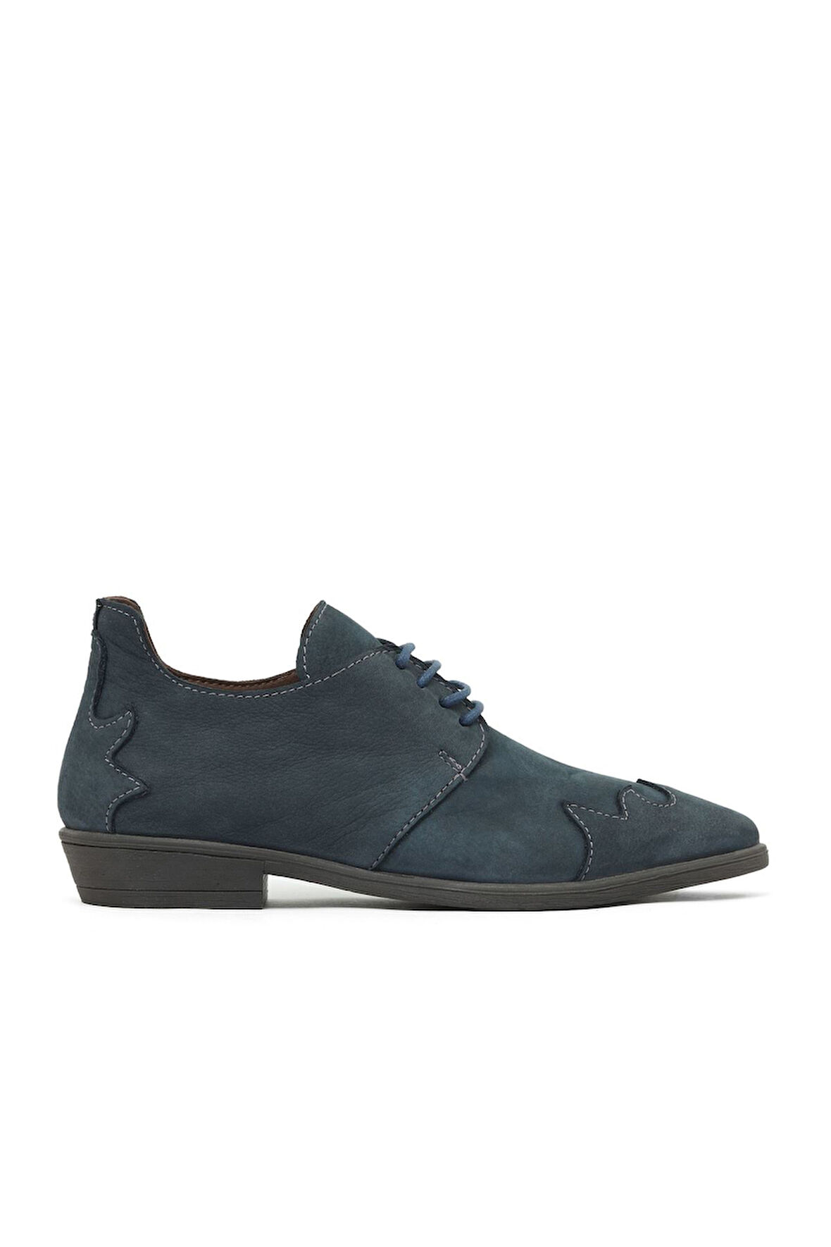Bueno Shoes Lacivert Nubuk Kadın Düz Bot 01wd3603