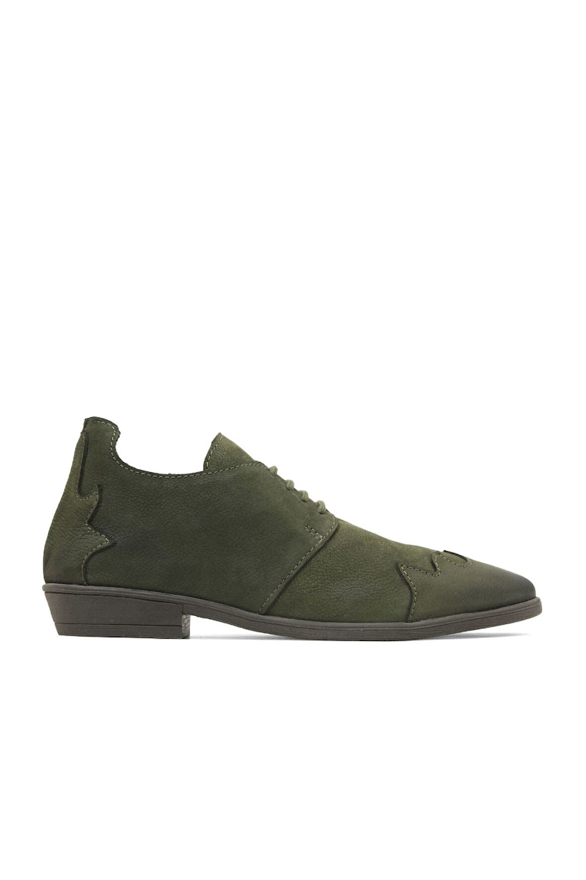 Bueno Shoes Haki Nubuk Kadın Düz Bot 01wd3603
