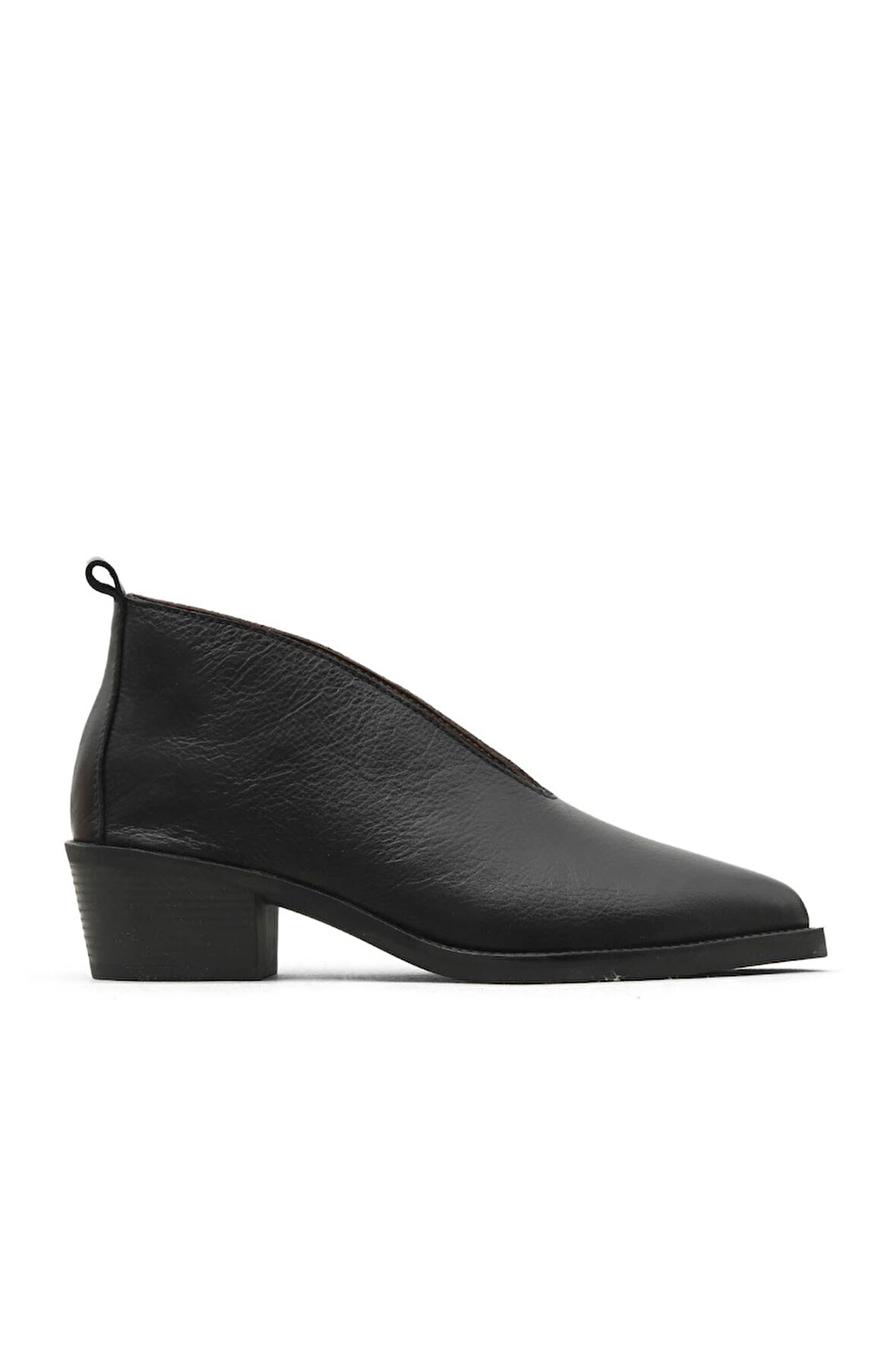 Bueno Shoes Siyah Deri Kadın Topuklu Bot 01wd4004