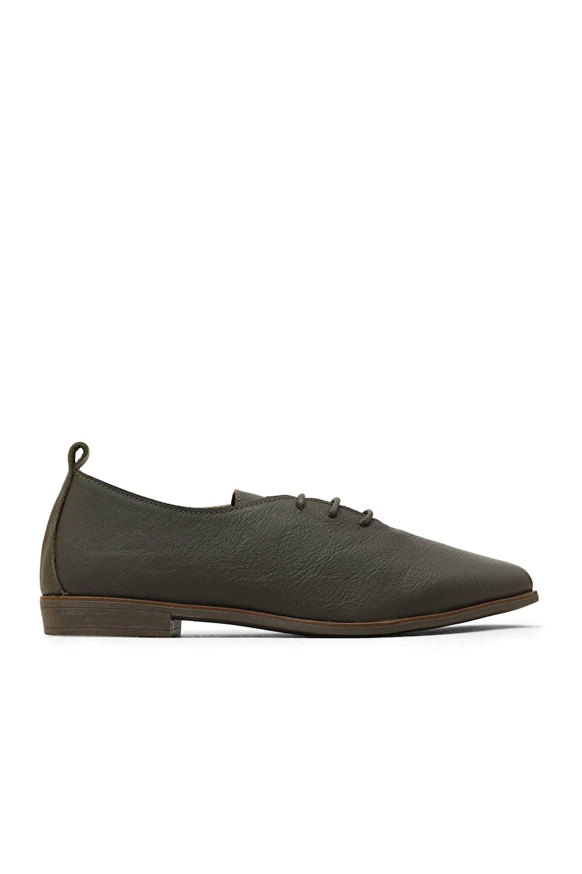 Bueno Shoes Haki Deri Kadın Günlük Ayakkabı 01wd3706
