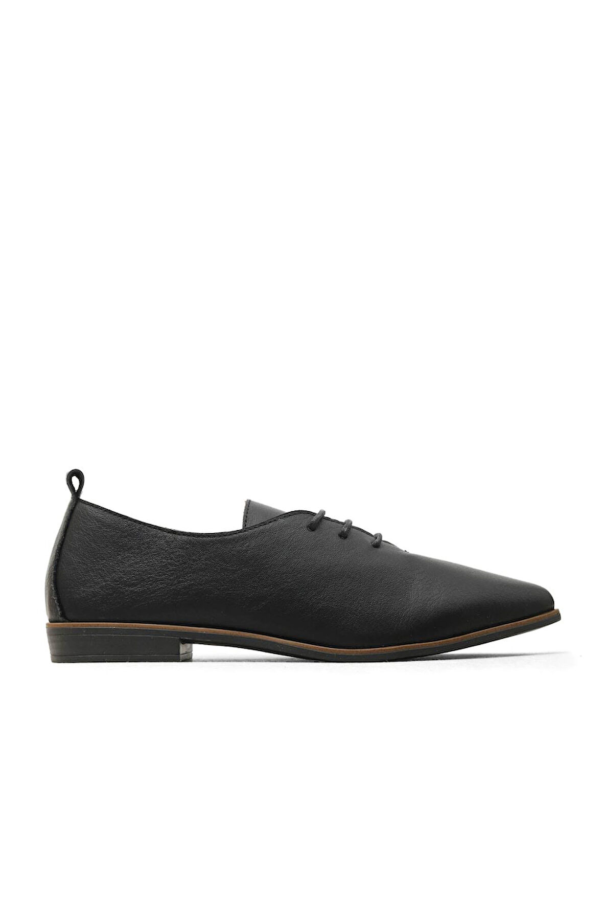 Bueno Shoes Siyah Deri Kadın Günlük Ayakkabı 01wd3706