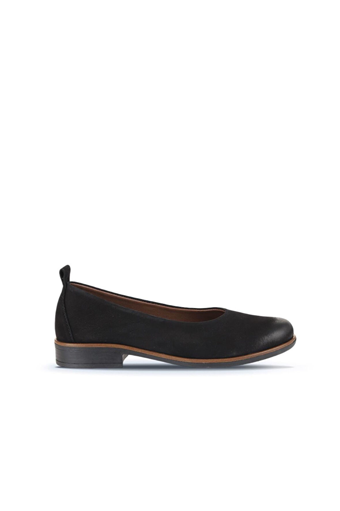 Bueno Shoes Siyah Nubuk Kadın Babet 01wd3800