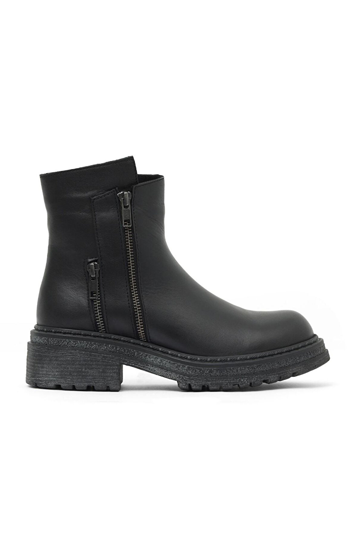 Bueno Shoes Siyah Deri Kadın Düz Bot 01wd2108