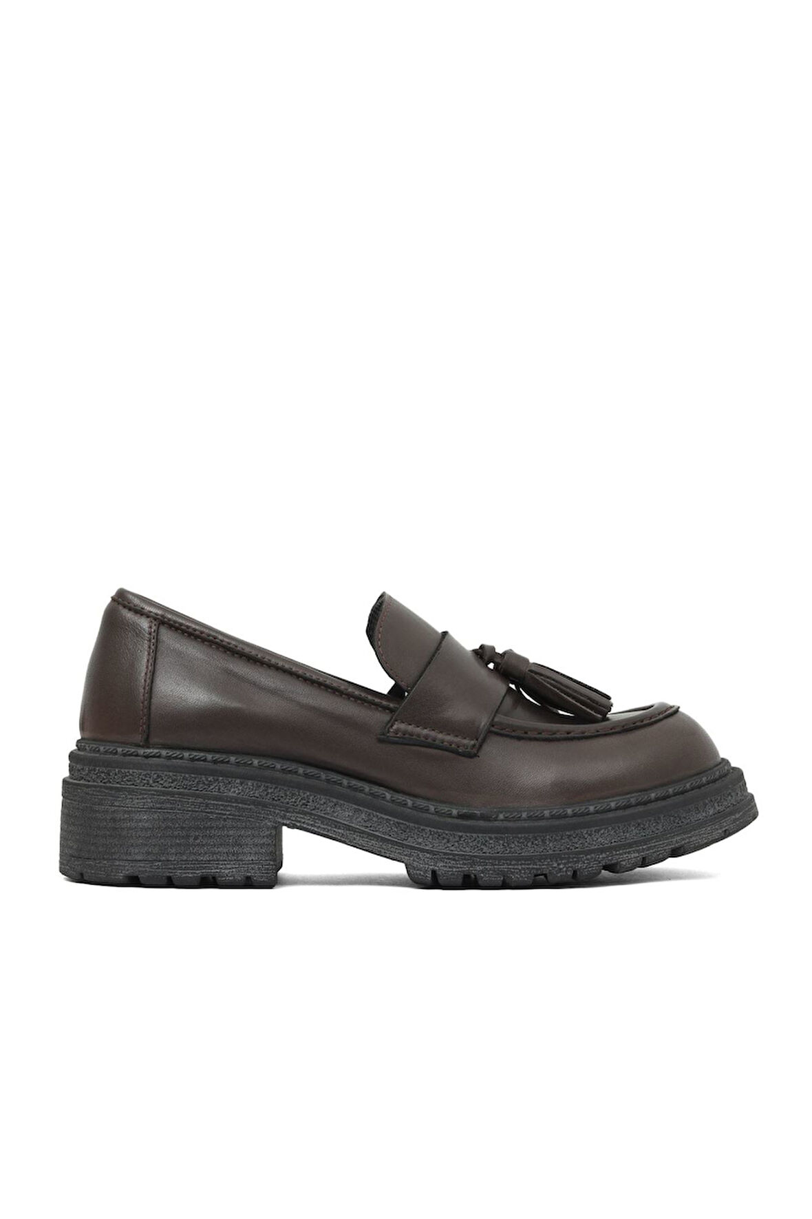 Bueno Shoes Kahverengi Deri Kadın Klasik Ayakkabı 01wd2109