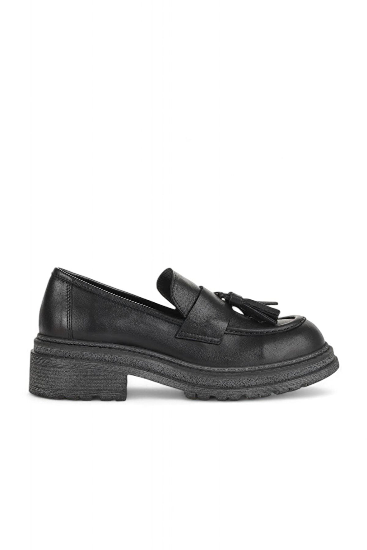 Bueno Shoes Siyah Deri Kadın Klasik Ayakkabı 01wd2109