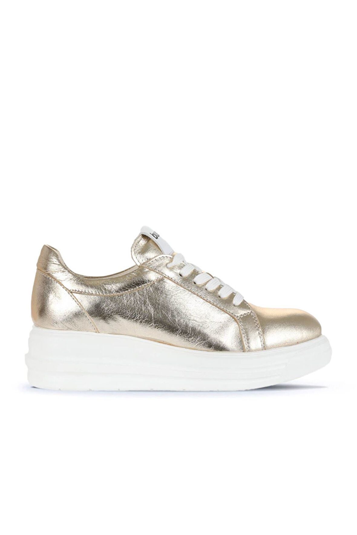 Bueno Shoes Altın Trf Deri Kadın Spor Ayakkabı 16wa8191
