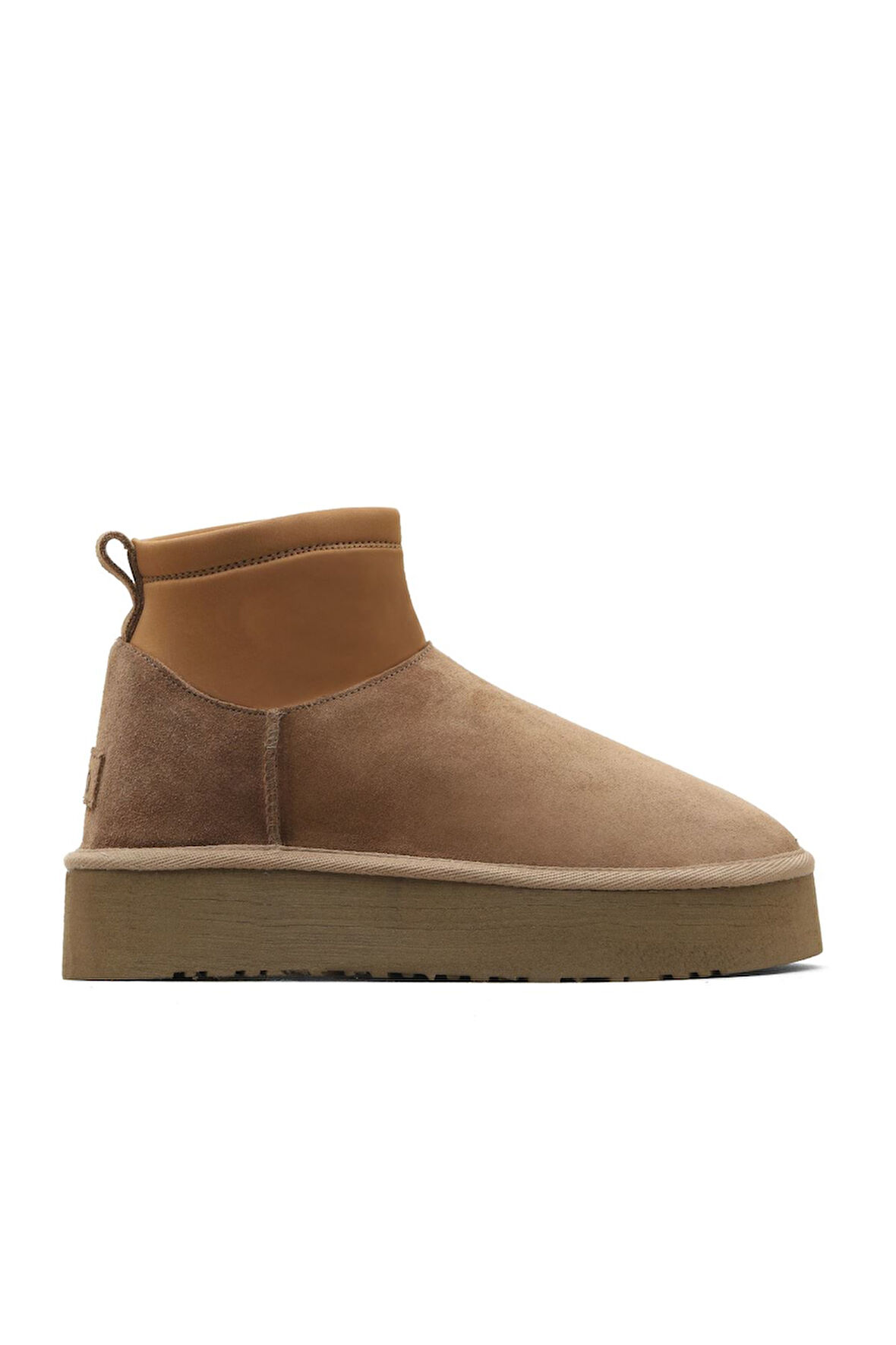 Bueno Shoes Sahra Süet Kadın Dolgu Topuklu Bot 05ag2114054