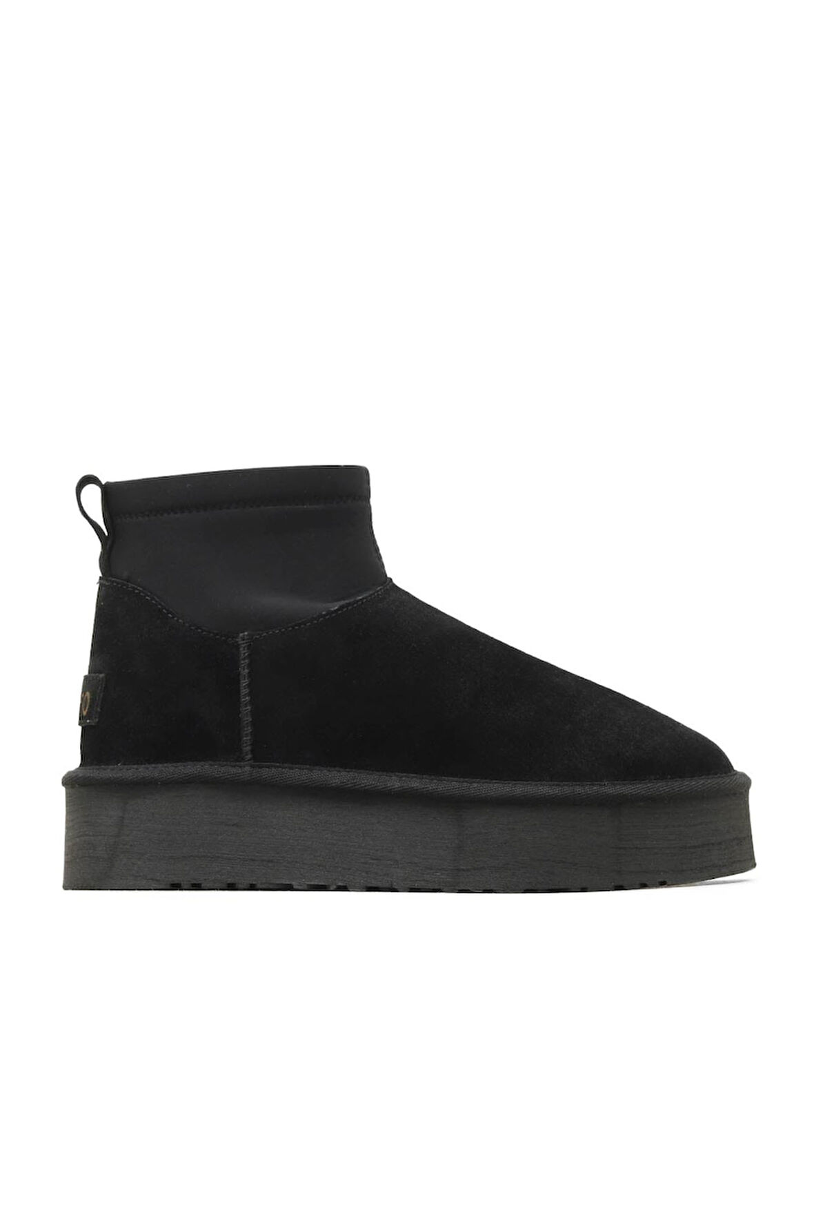 Bueno Shoes Siyah Süet Kadın Dolgu Topuklu Bot 05ag2114054