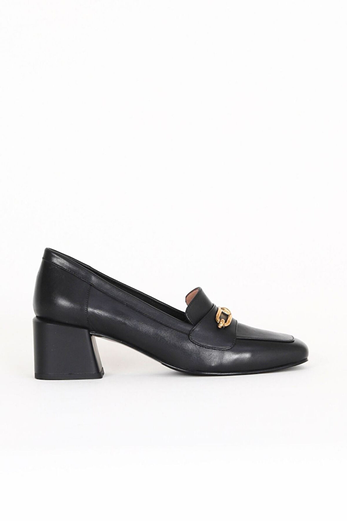 Bueno Shoes Siyah Deri Kadın Topuklu Ayakkabı 33wa7656