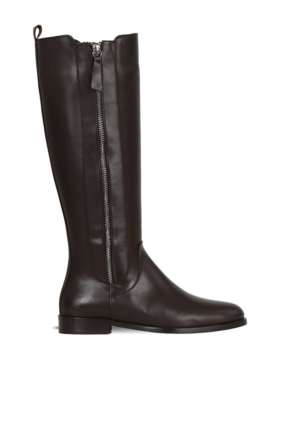 Bueno Shoes Kahverengi Deri Kadın Topuklu Çizme 33wc18505