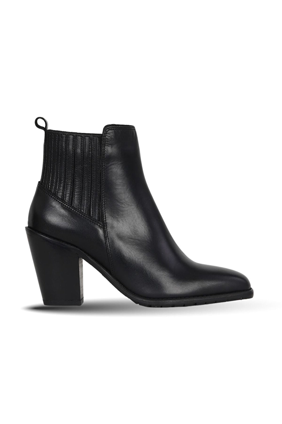 Bueno Shoes Siyah Deri Kadın Topuklu Bot 33wb9520
