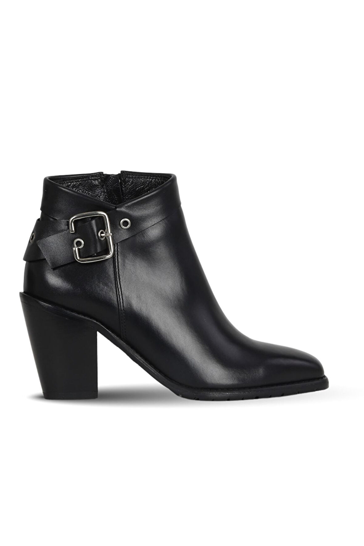 Bueno Shoes Siyah Deri Kadın Topuklu Bot 33wb9510