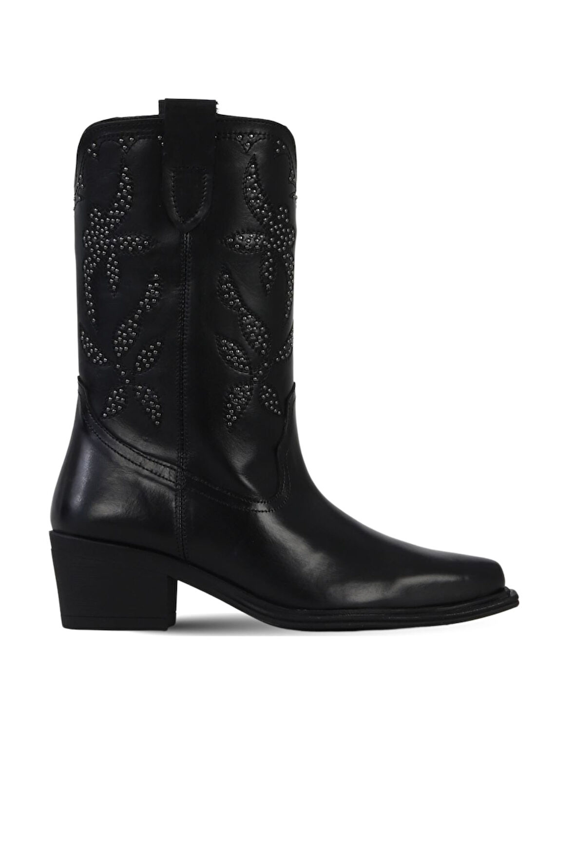 Bueno Shoes Siyah Deri Kadın Topuklu Çizme 39wc9423