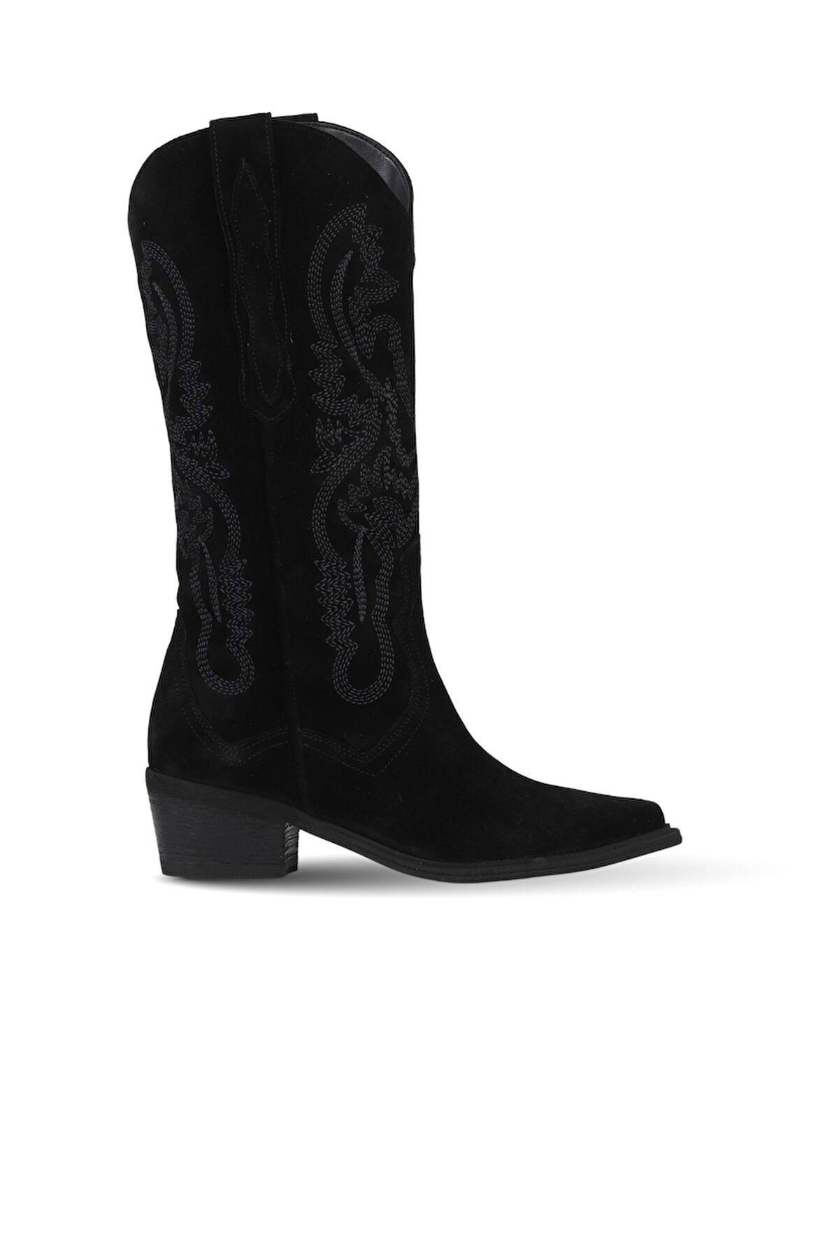 Bueno Shoes Siyah Süet Kadın Topuklu Çizme 39wc1533