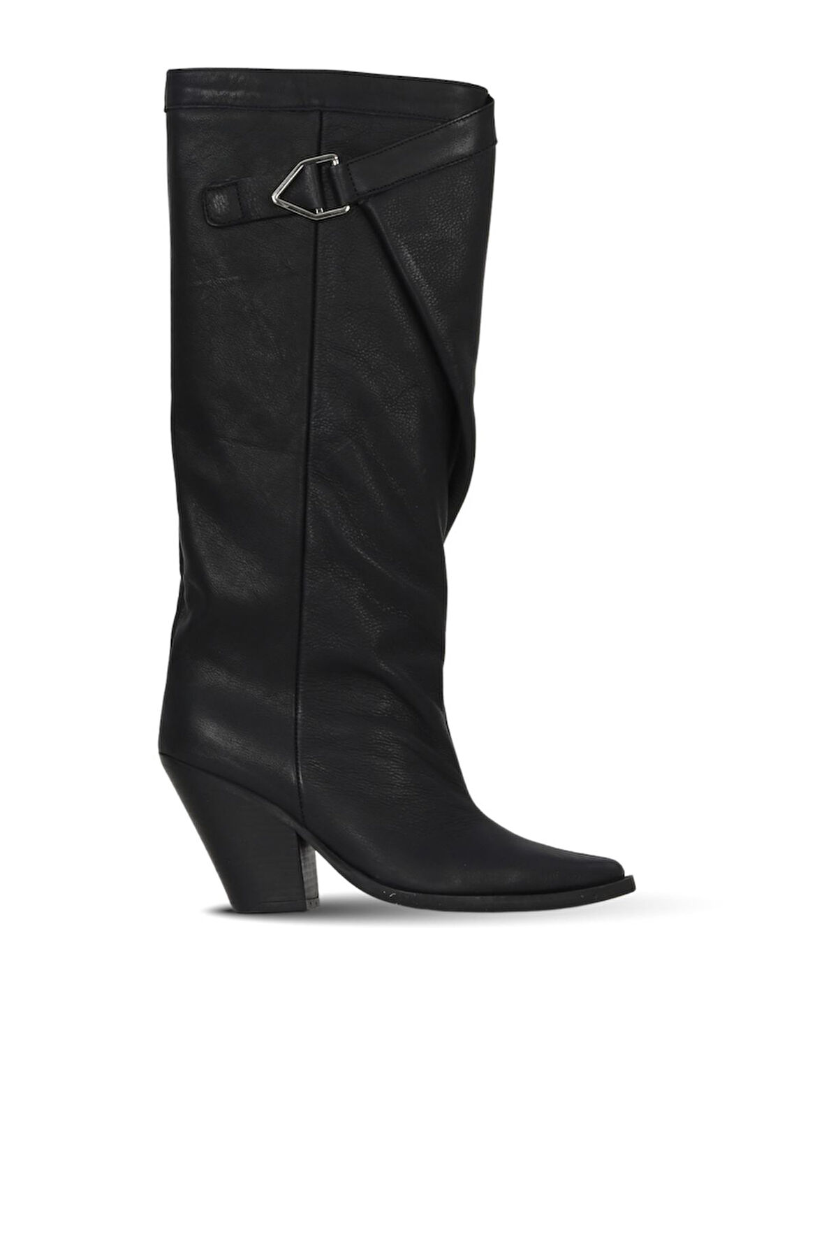 Bueno Shoes Siyah Deri Kadın Topuklu Çizme 39wc2864