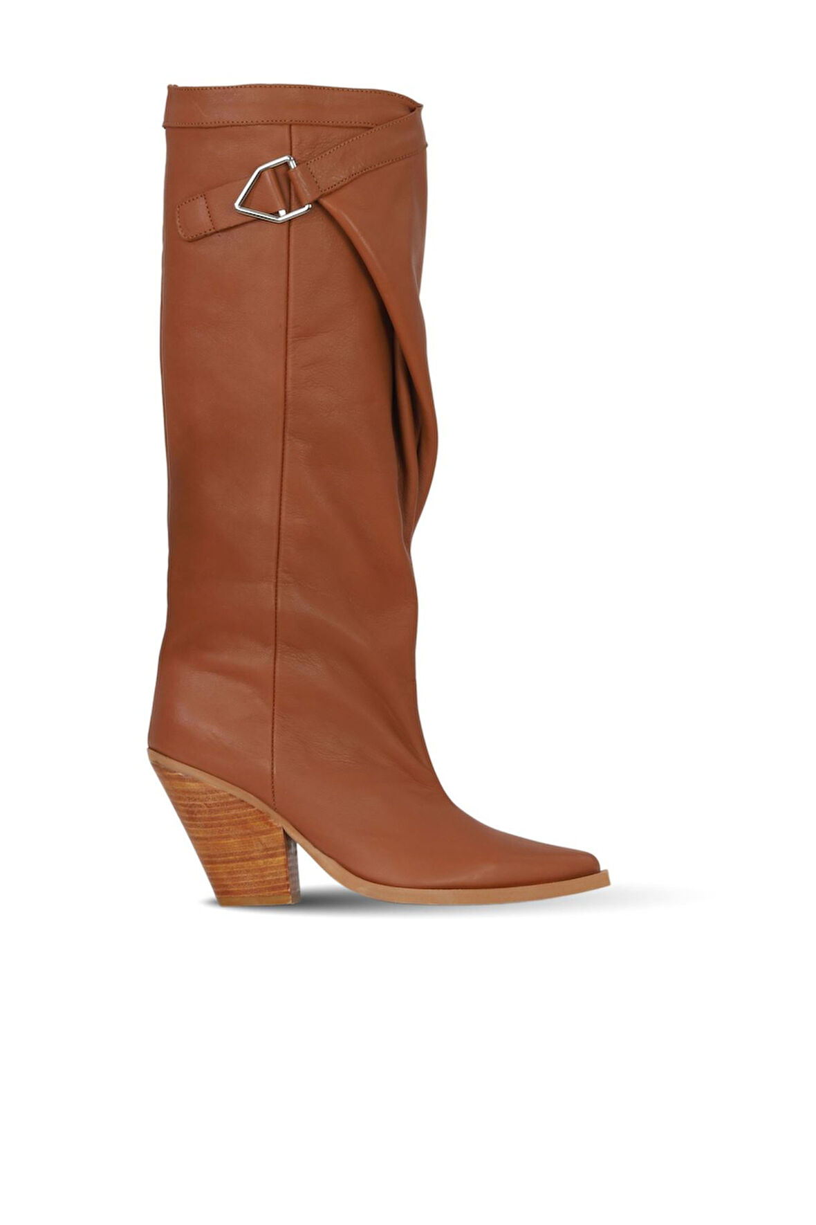 Bueno Shoes Taba Deri Kadın Topuklu Çizme 39wc2864