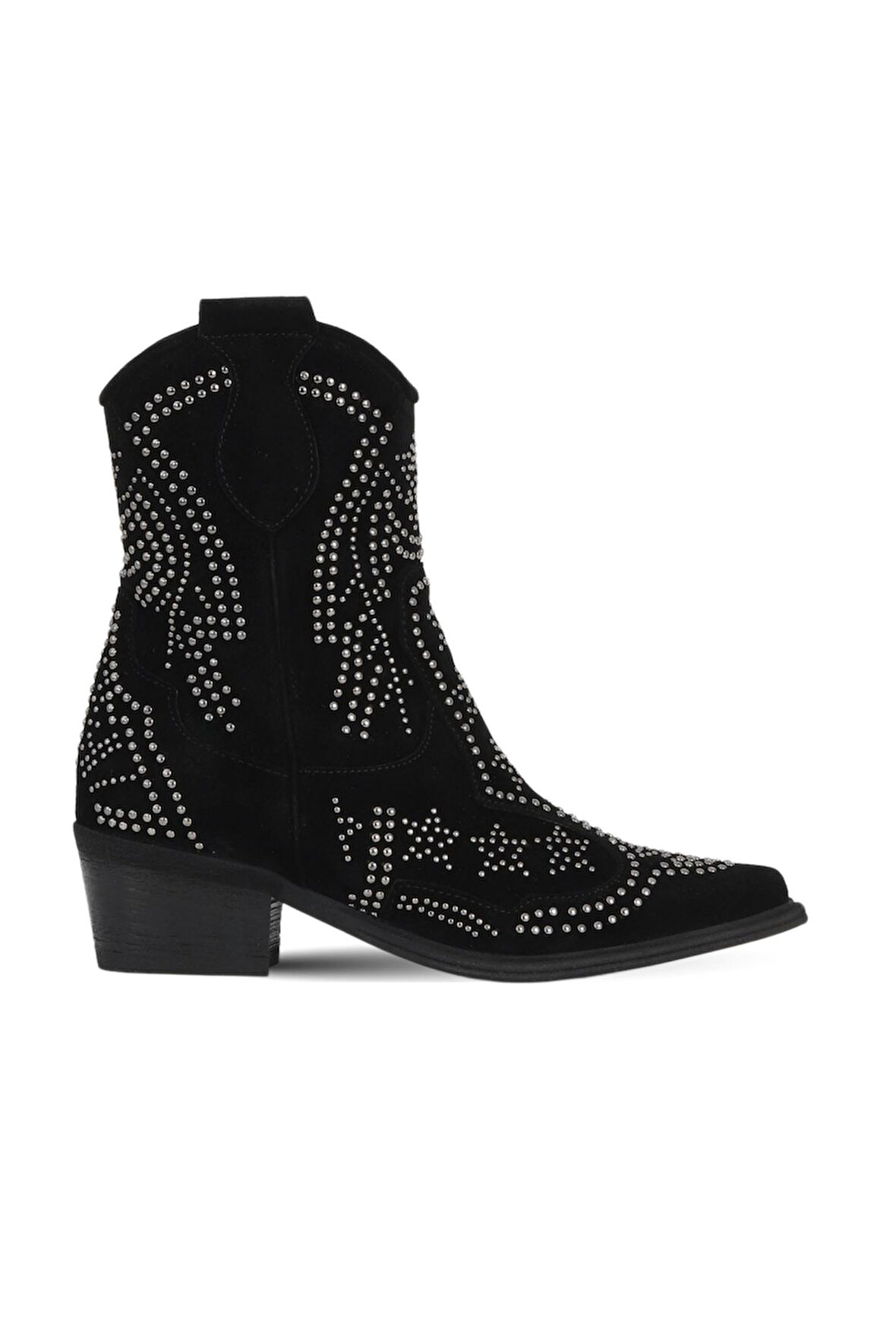 Bueno Shoes Siyah Süet Kadın Topuklu Bot 39wb1574