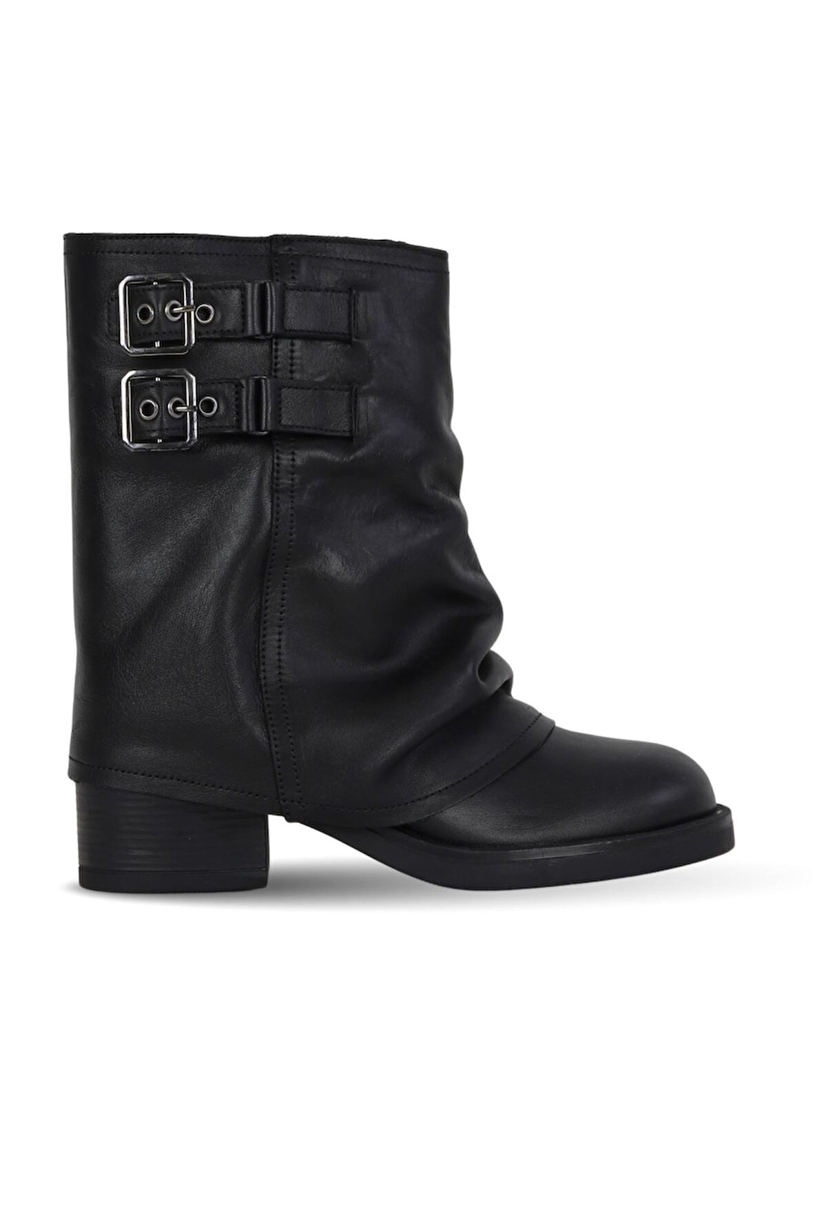 Bueno Shoes Siyah Deri Kadın Topuklu Bot 39wb1429