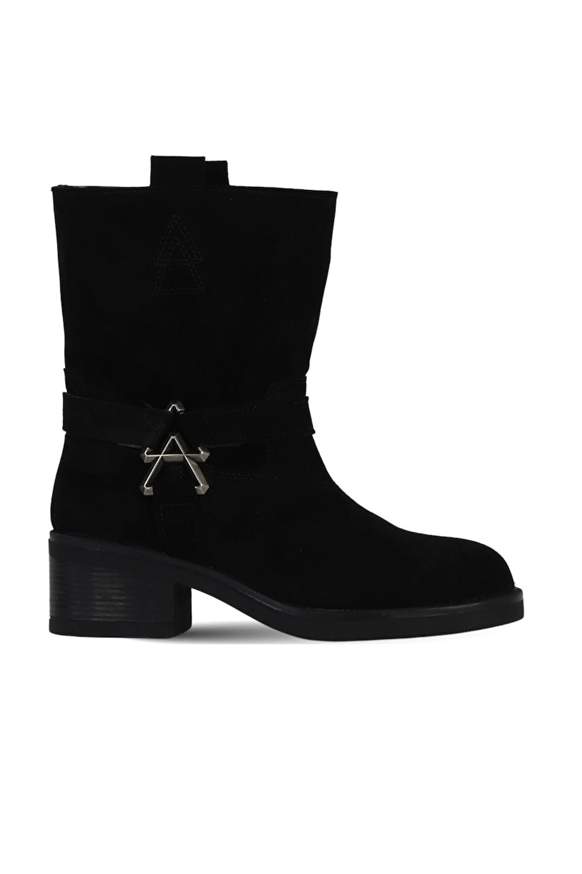 Bueno Shoes Siyah Süet Kadın Topuklu Bot 39wb1430