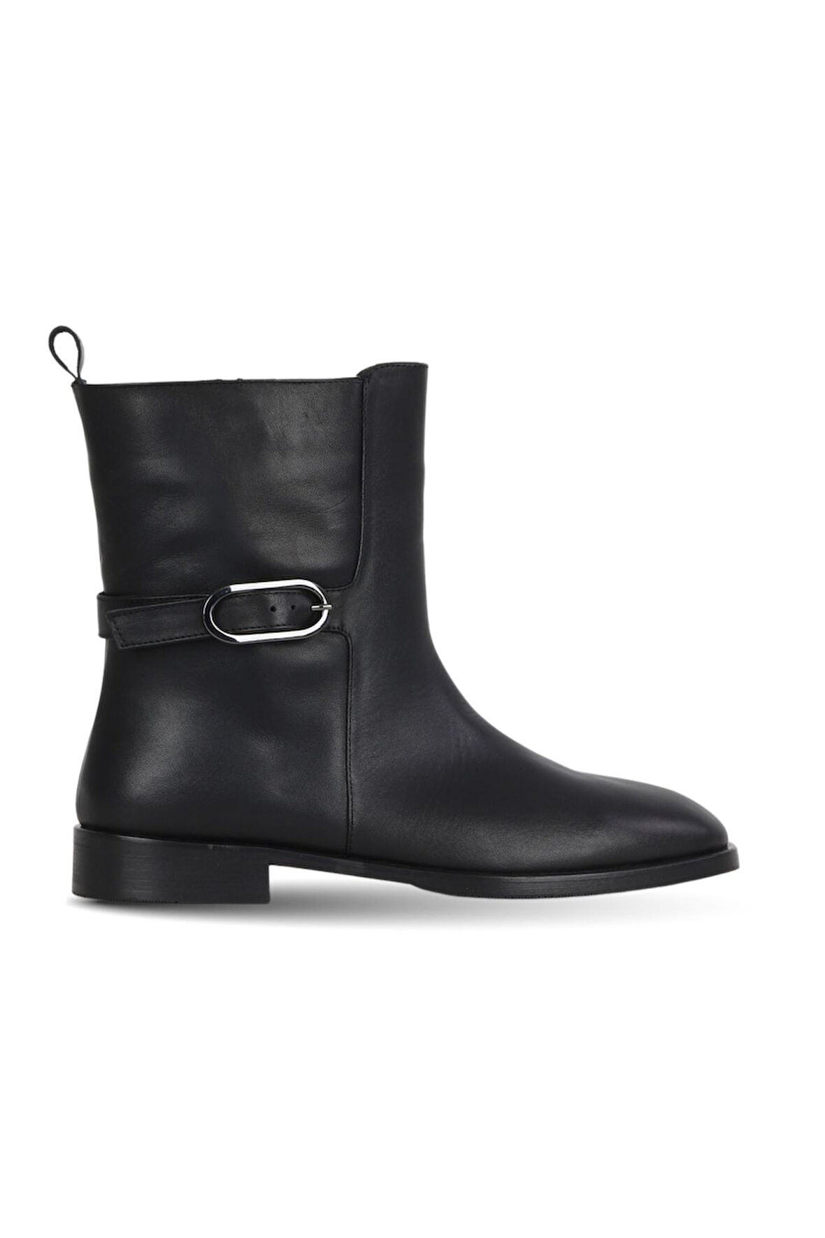 Bueno Shoes Siyah Deri Kadın Düz Bot 30wb25554