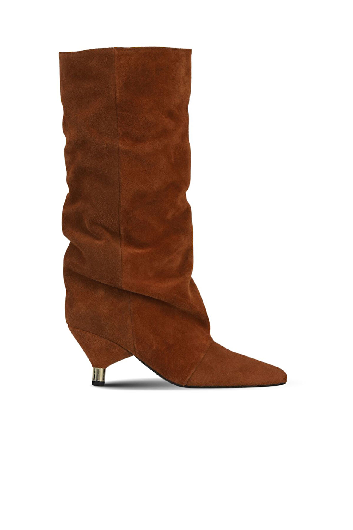 Bueno Shoes Taba Süet Kadın Topuklu Çizme 42wc6386