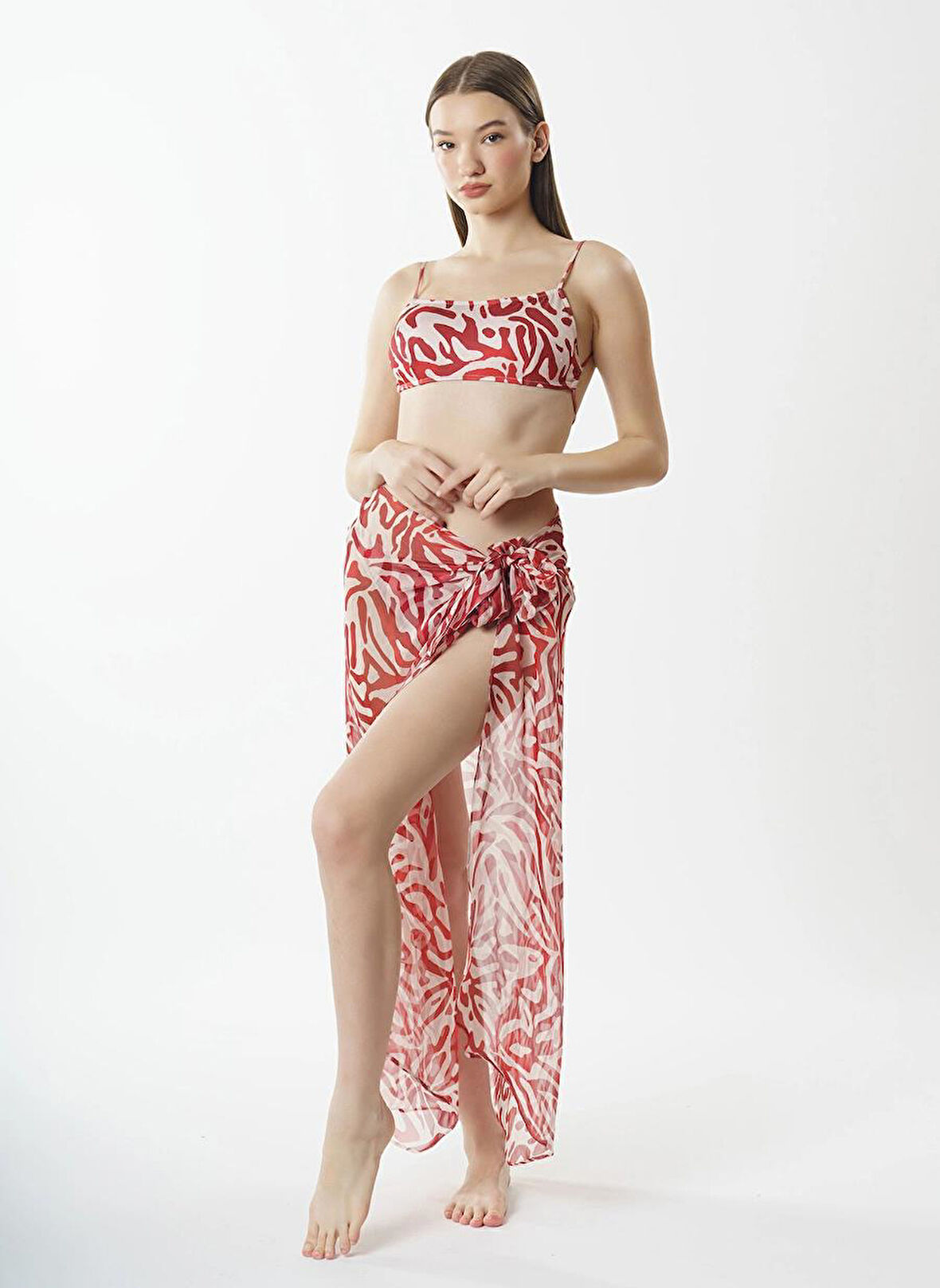 Louren 5831 Uzun Bağlamalı Etek Pareo 