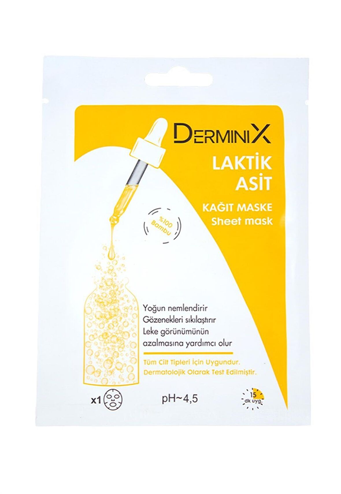 Derminix Laktik Asit Kağıt Maske