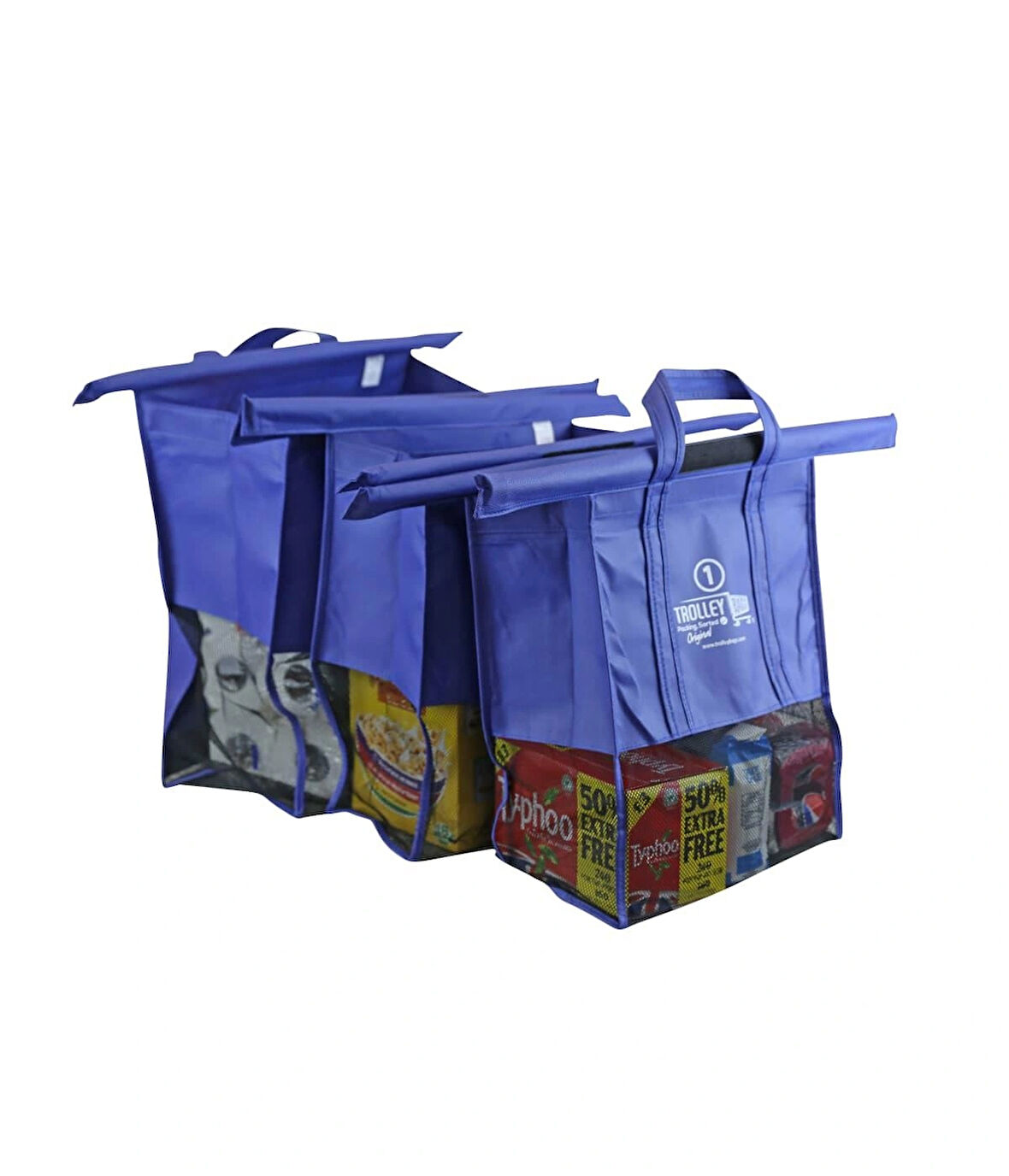 Trolley Bags Alışveriş Çantası-fileli 3'lü Set