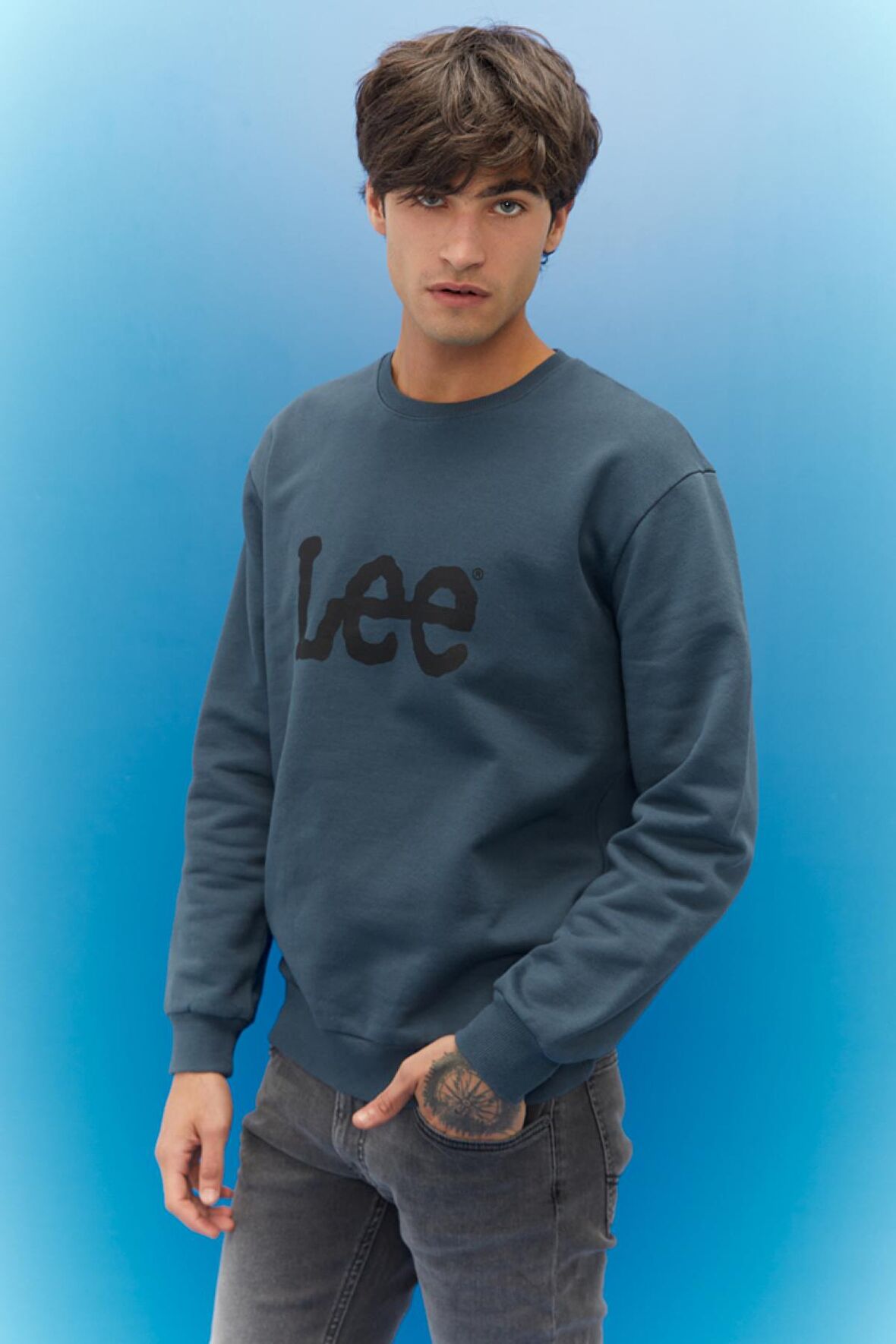 Regular Fit Normal Kesim %100 Pamuk Sıfır Yaka Sweatshirt