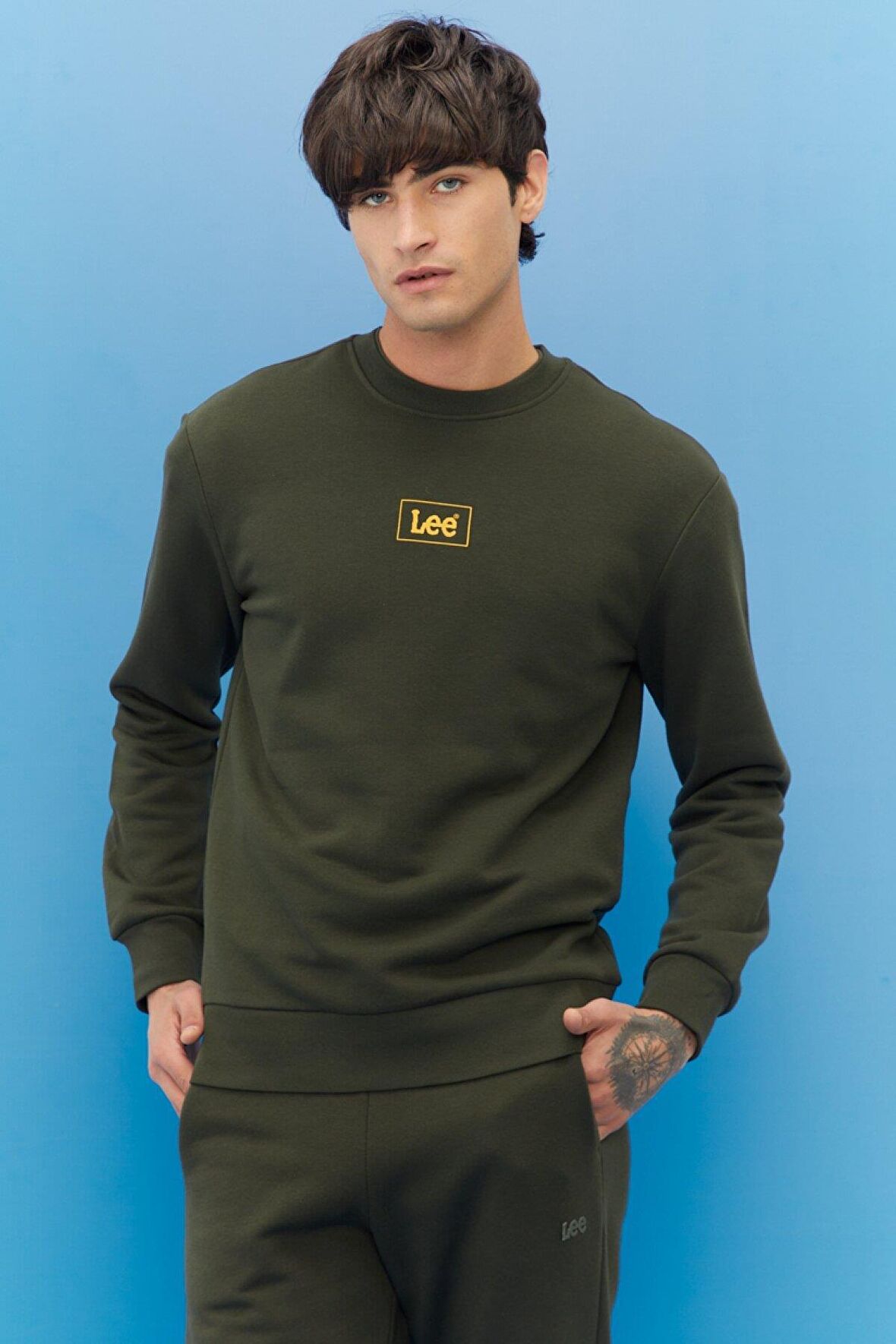 Regular Fit Normal Kesim Sıfır Yaka Sweatshirt