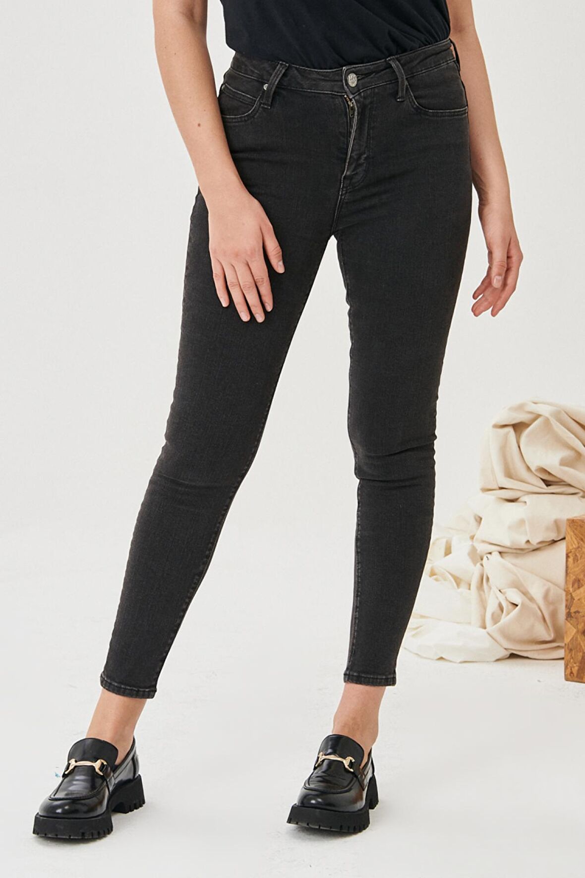 Scarlett High Skinny Fit Yüksek Bel Jean Pantolon