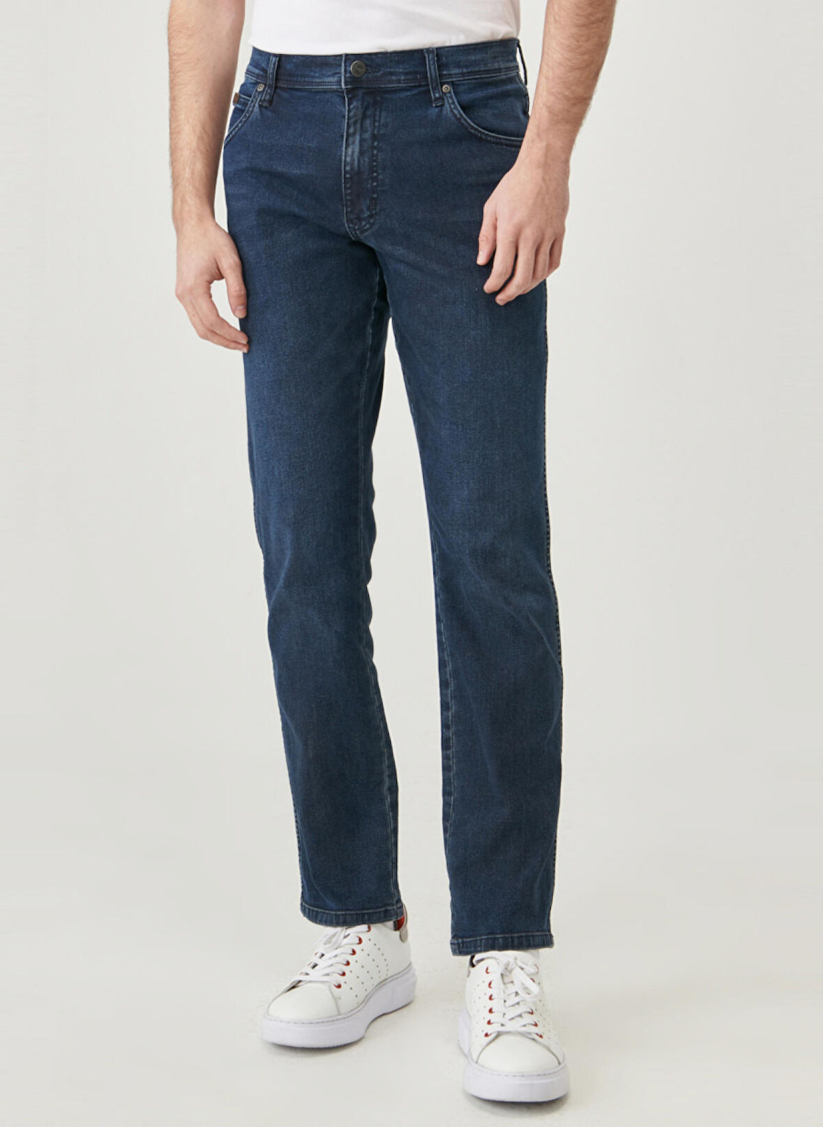 Wrangler Normal Bel Slim Fit Mavi Erkek Denim Pantolon Texas Slim Jean Pantolon