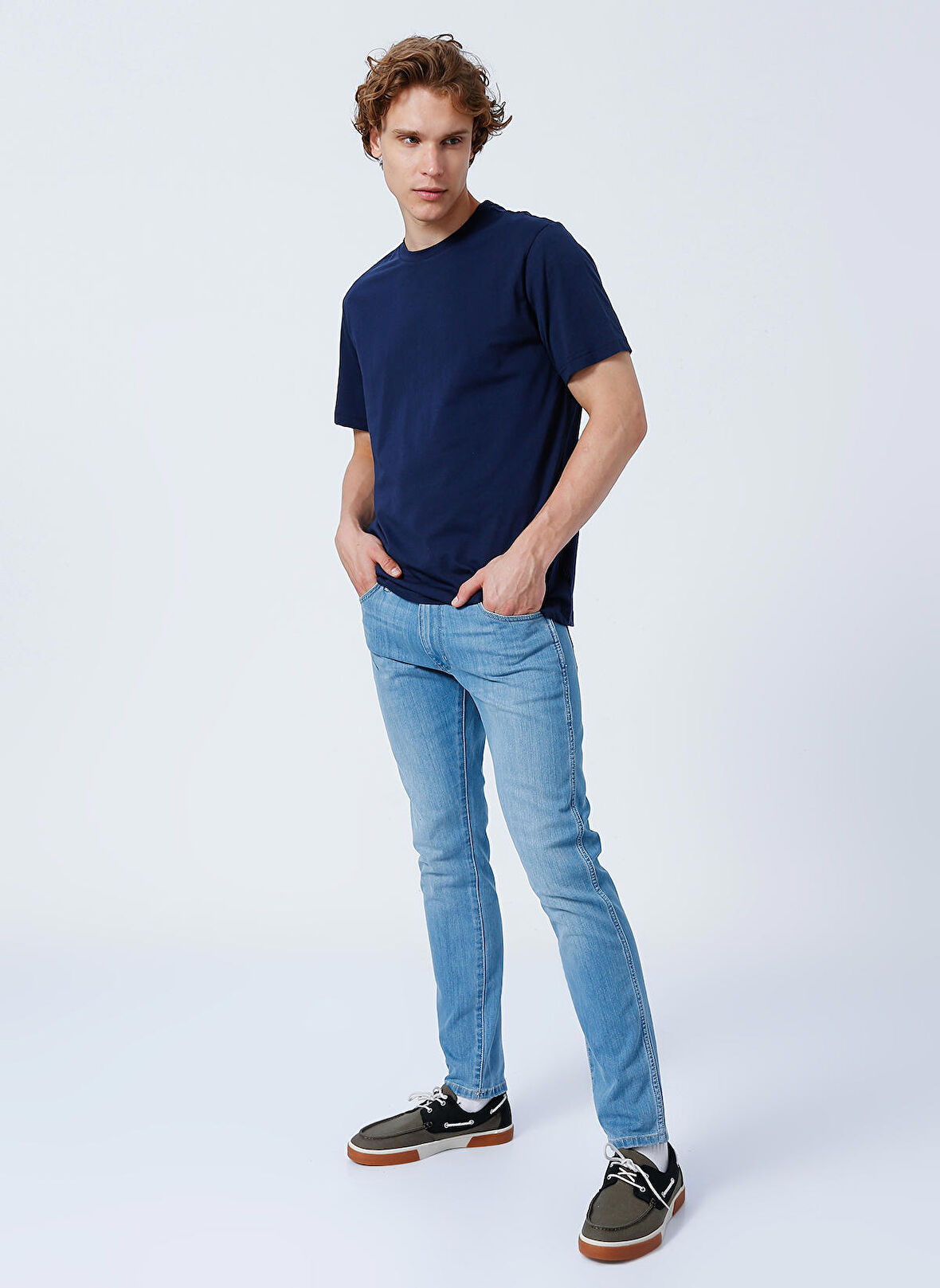 Larston Slim Tapered Normal Bel Esnek Jean Pantolon