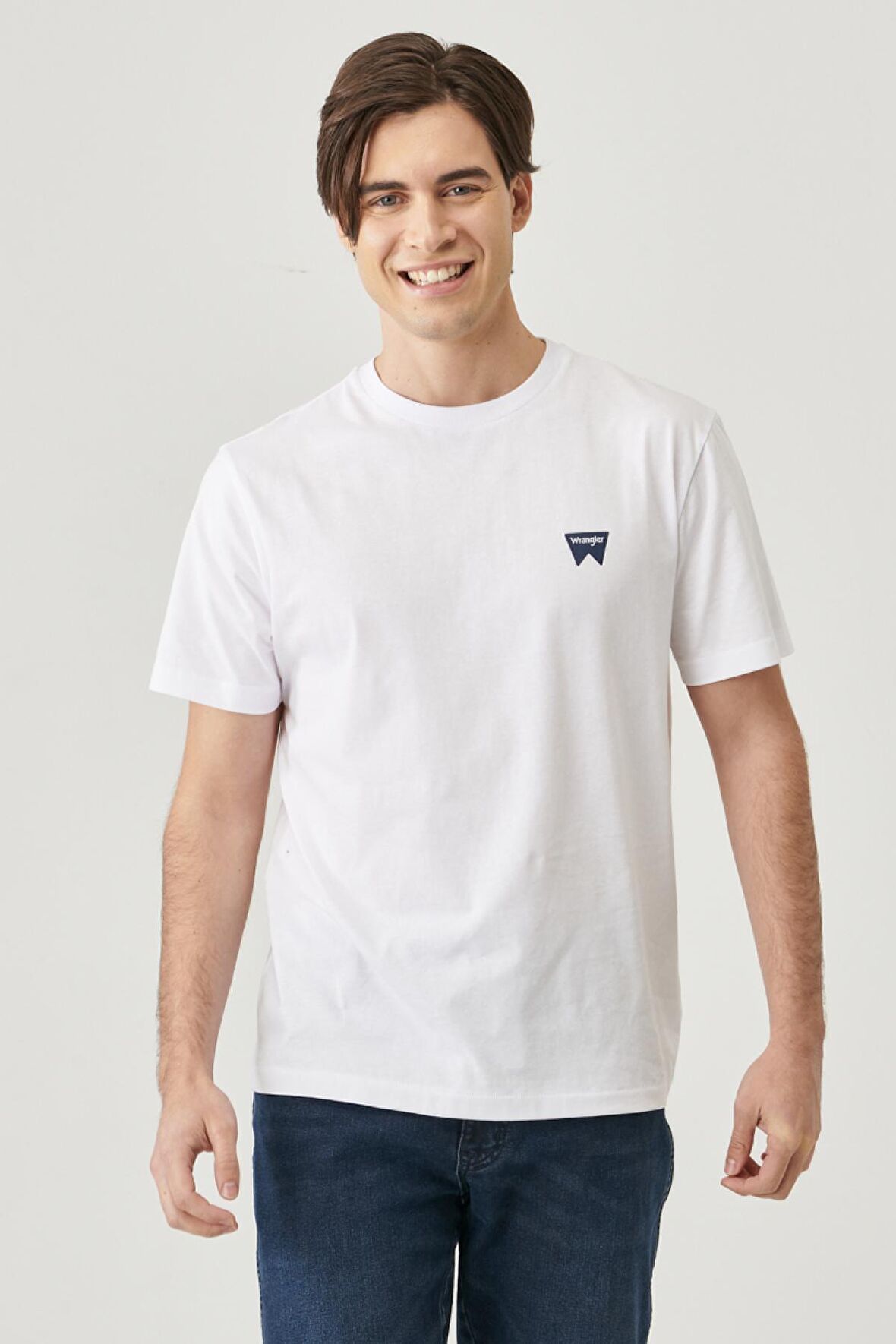 Regular Fit Normal Kesim Sıfır Yaka %100 Pamuk Logolu Tişört