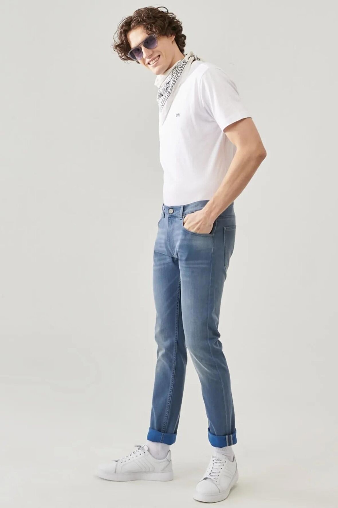 Luke Slim Tapered Esnek Jean Kot Pantolon