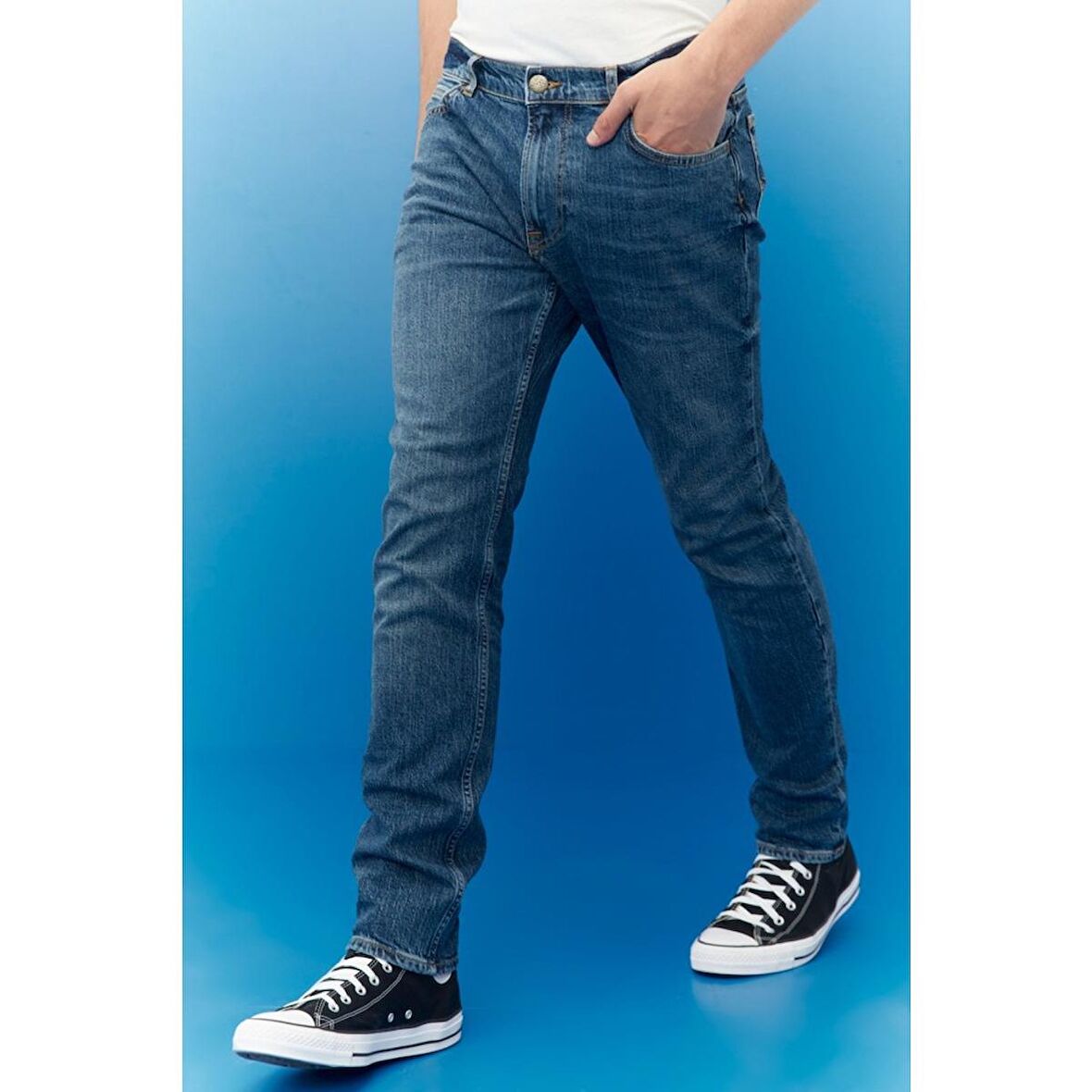 Rider Slim Fit Normal Bel Denim Esnek Jean Kot Pantolon