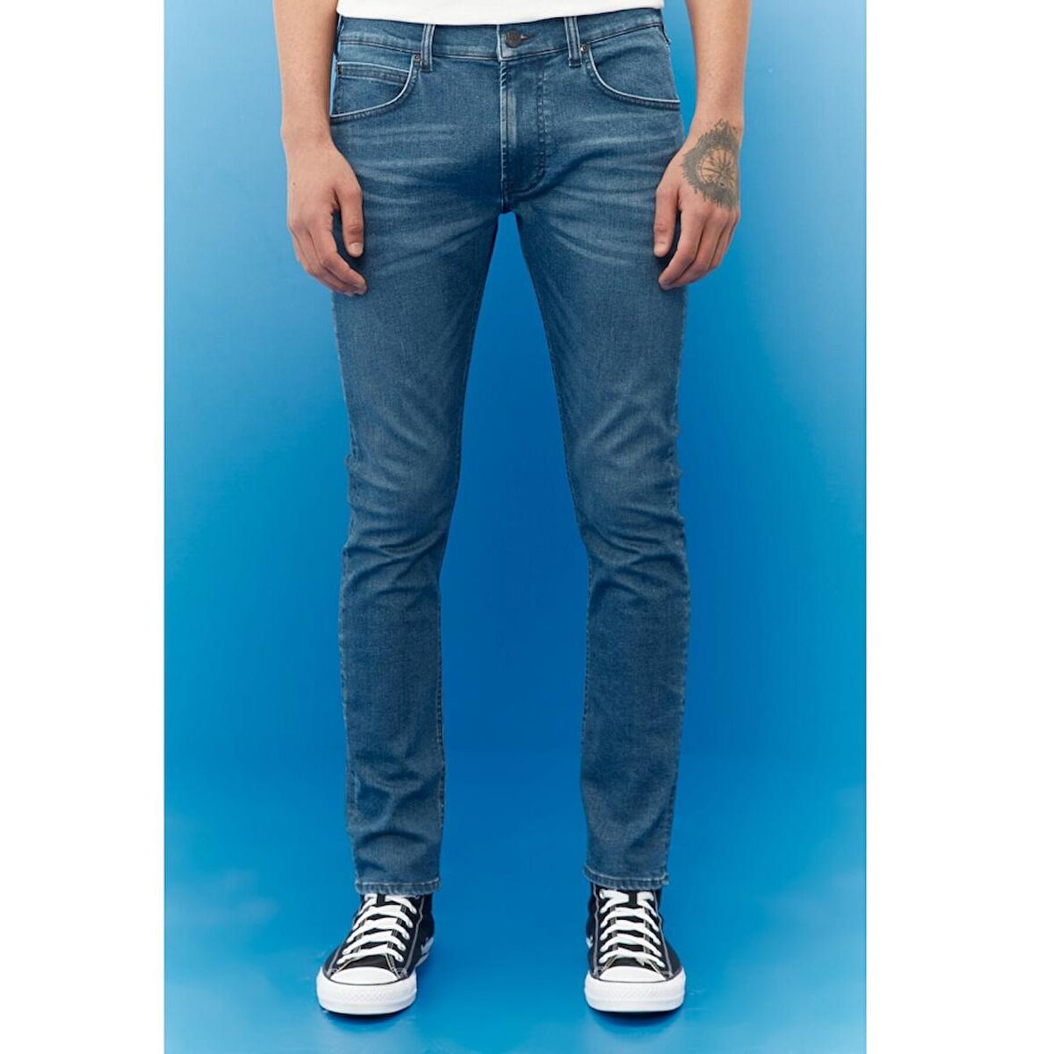 Luke Slim Tapered Fit Normal Bel Esnek Jean Kot Pantolon