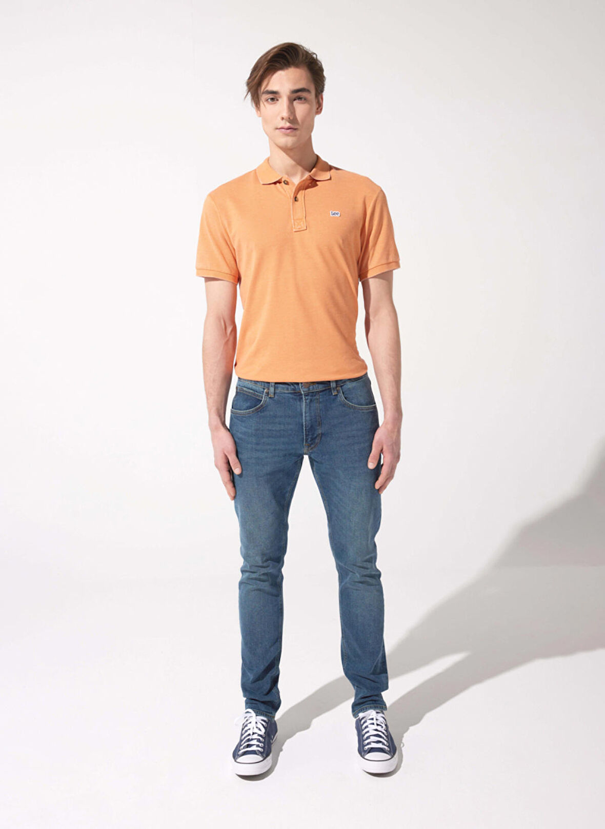 Luke Slim Fit Dar Kesim Normal Bel Mavi Esnek Jean Kot Pantolon