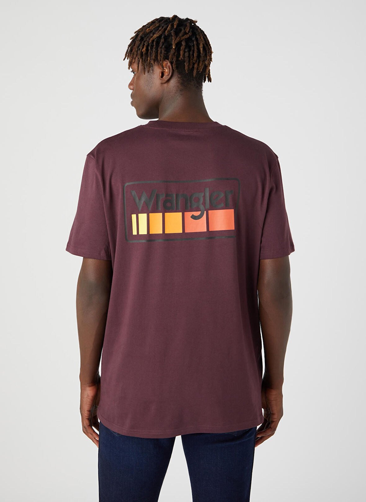 Loose Fit Rahat Kesim %100 Pamuk Bisiklet Yaka Bordo Tişört