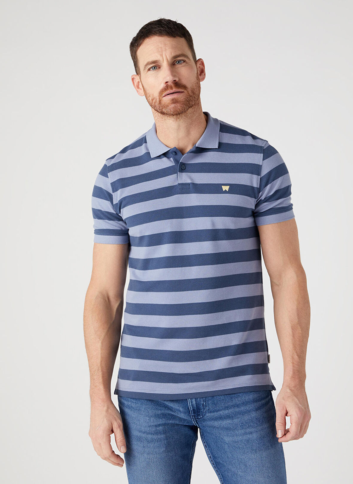 Wrangler Polo Yaka Lacivert Erkek T-Shirt W7CDMHXTG_Polo Yaka T-shirt