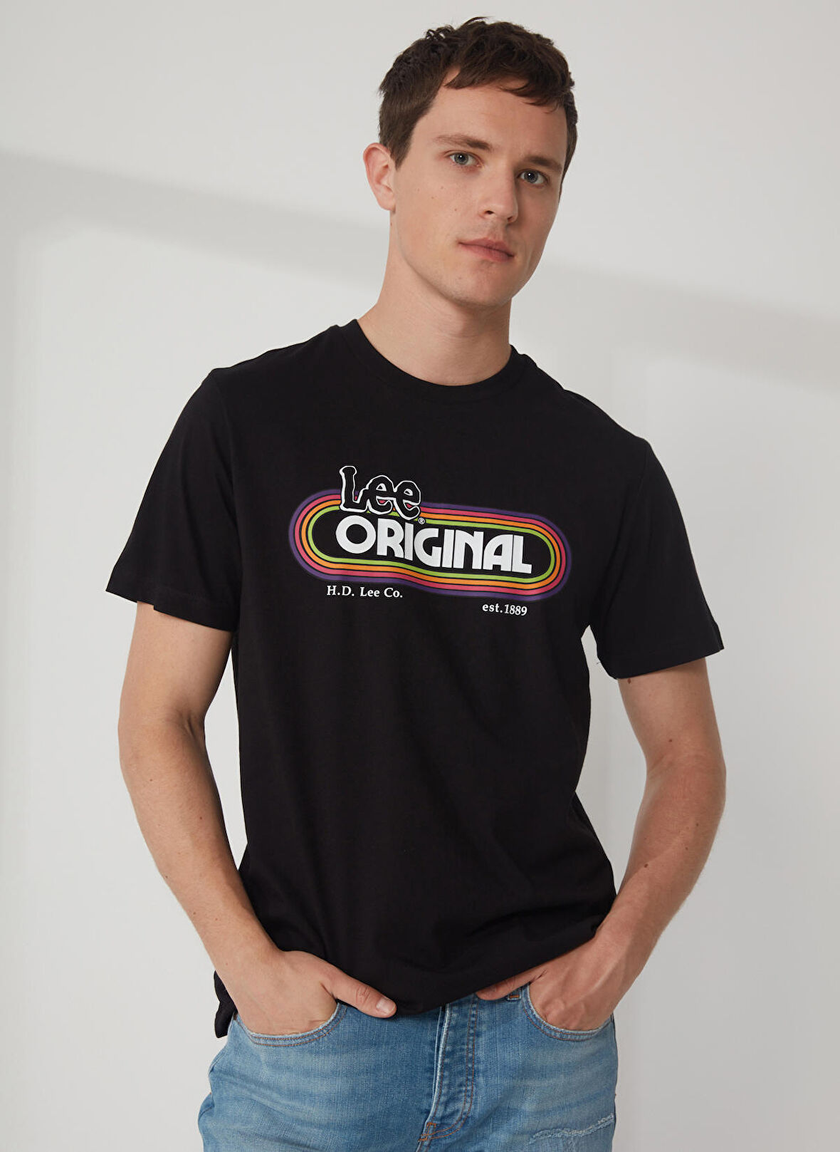 Regular Fit Normal Kesim %100 Pamuk Bisiklet Yaka Siyah Tişört