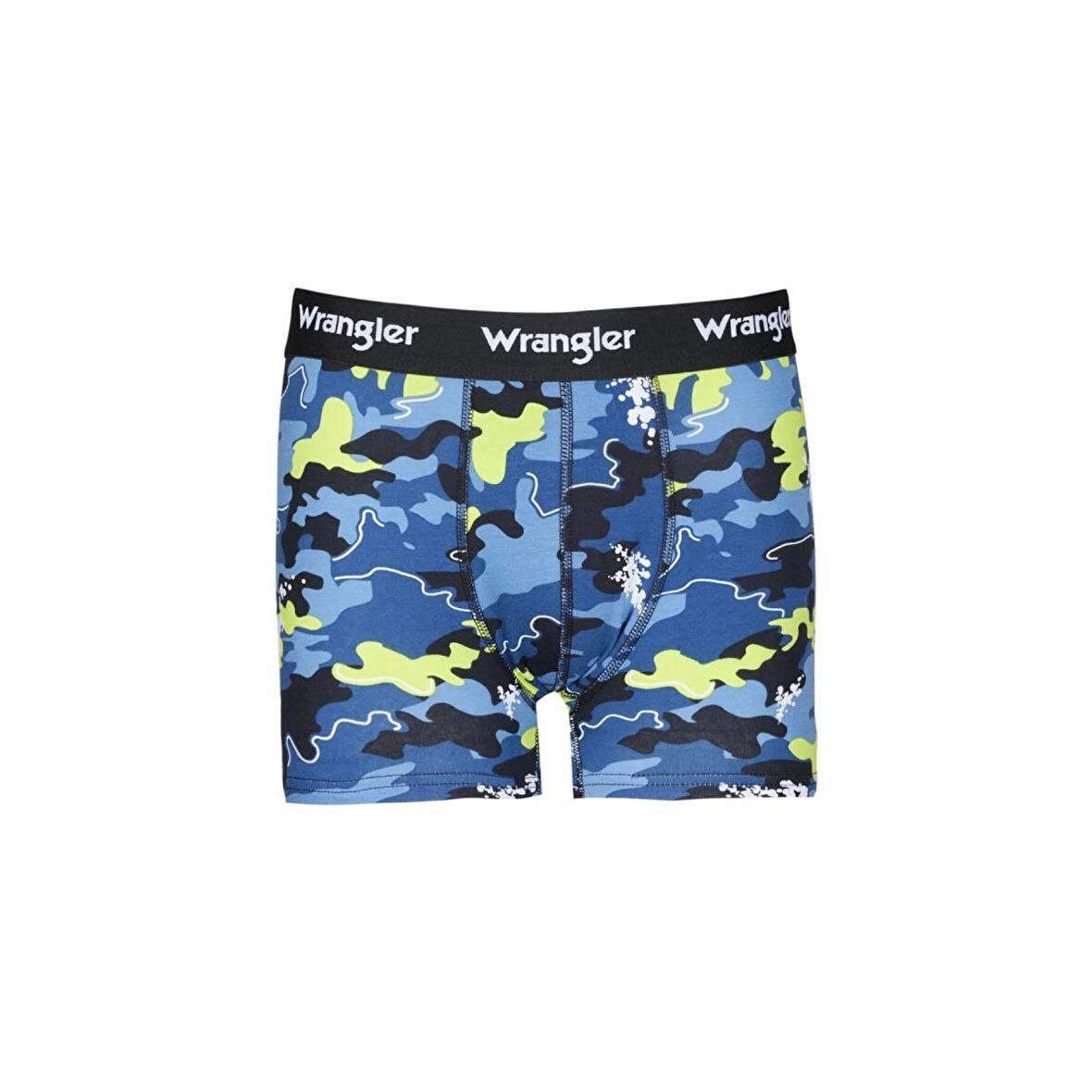 Regular Fit Normal Kesim Kamuflaj Desenli Tekli Boxer